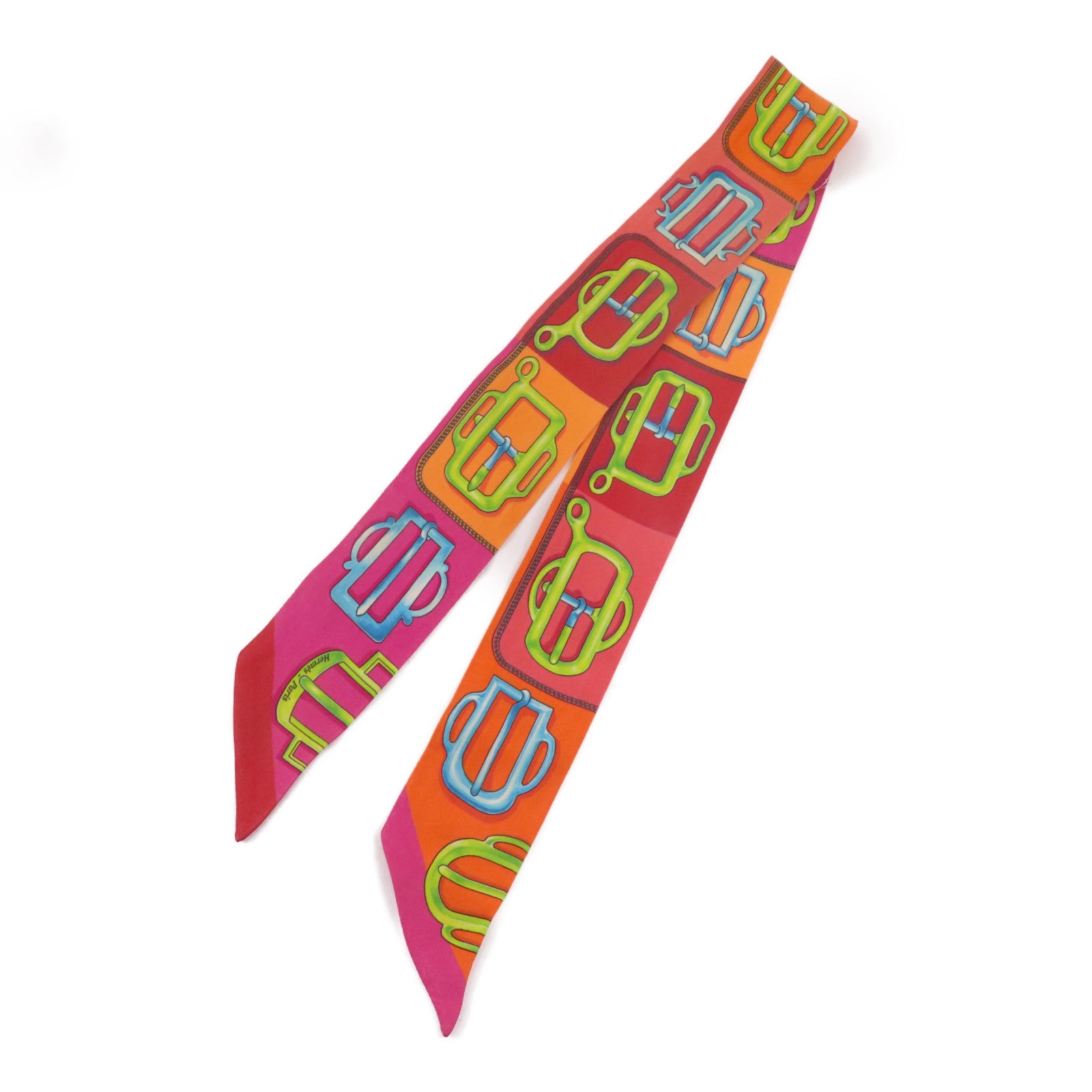 HERMES 絲質Twilly絲巾