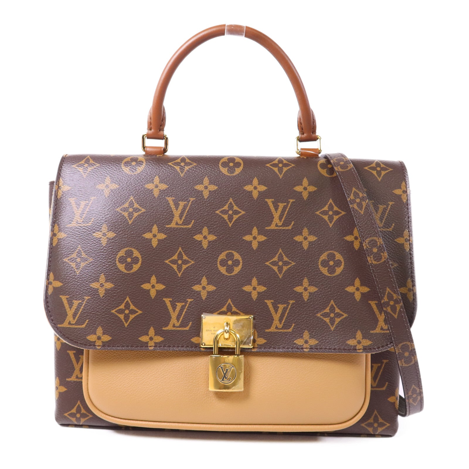 LOUIS VUITTON Monogram Marignan金扣手挽肩背兩用袋
