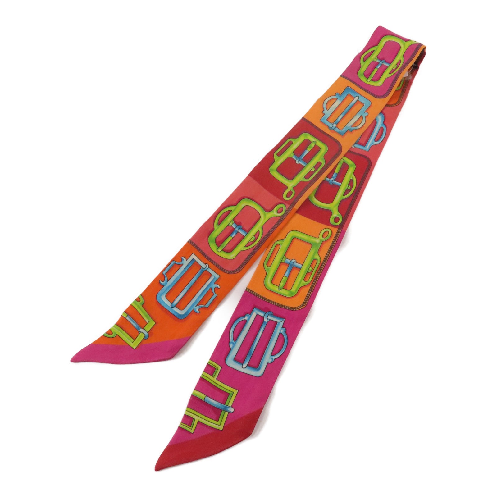 HERMES 絲質Twilly絲巾