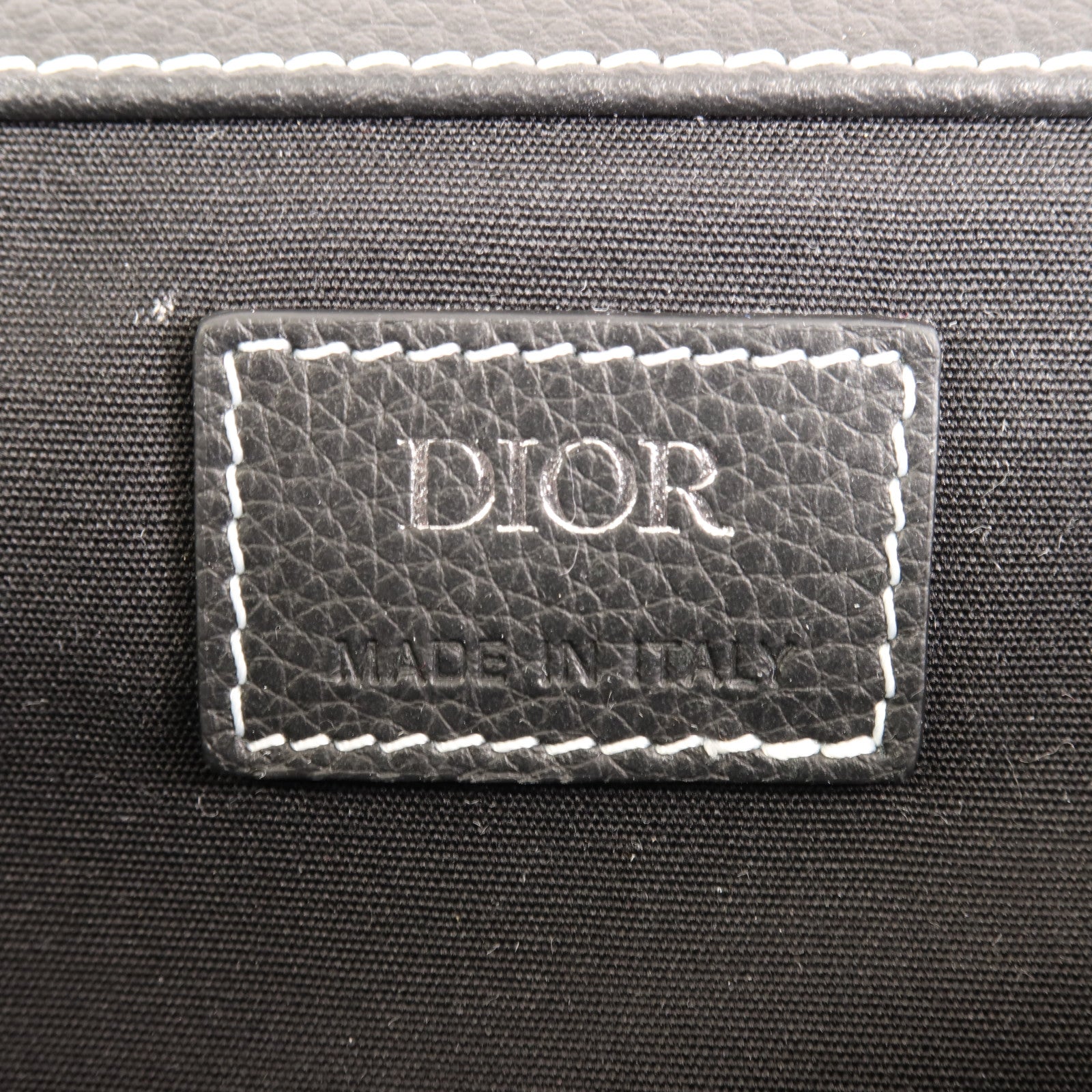 Dior 牛皮皮革Saddle Backpack銀扣背包