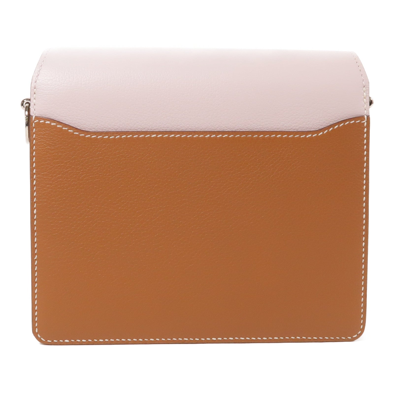 HERMES Evercolor皮革Roulis銀扣肩背袋