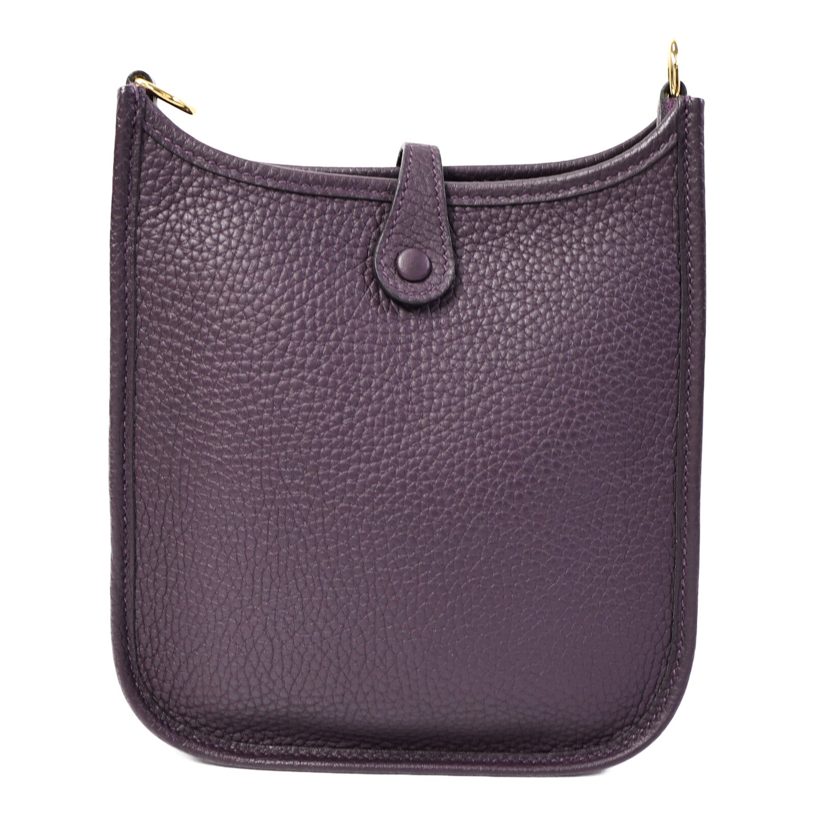 HERMES Clemence皮革Evelyne TPM肩背袋Raisin