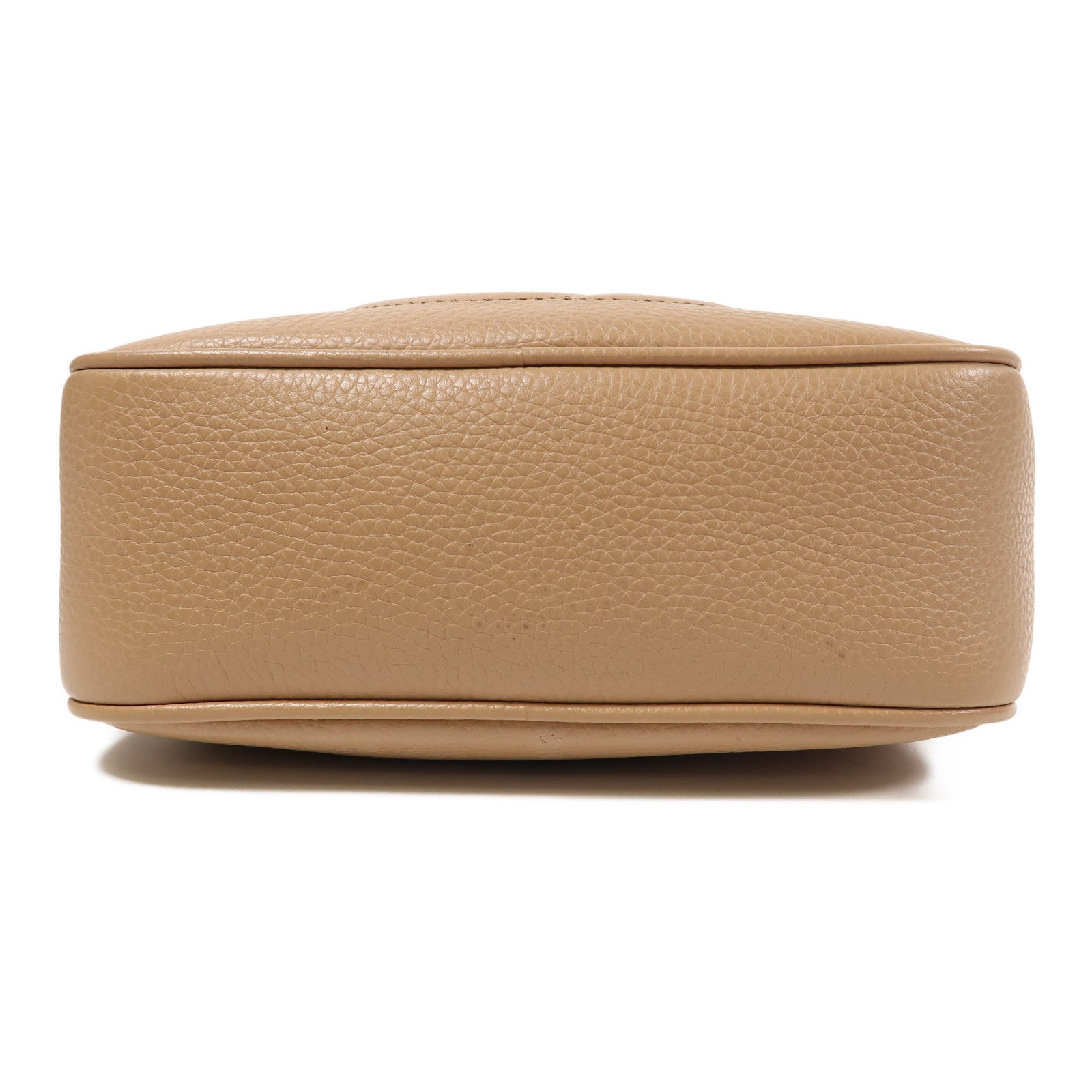 GUCCI 牛皮皮革Soho Disco Bag金扣肩背袋米色