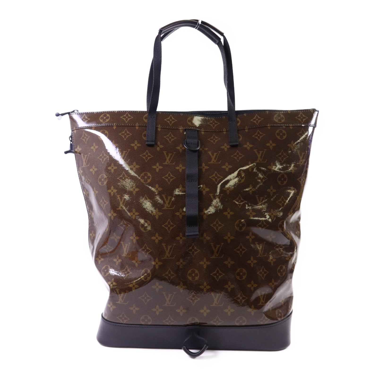 LOUIS VUITTON Monogram Glaze Zippen Tote Backpack背包