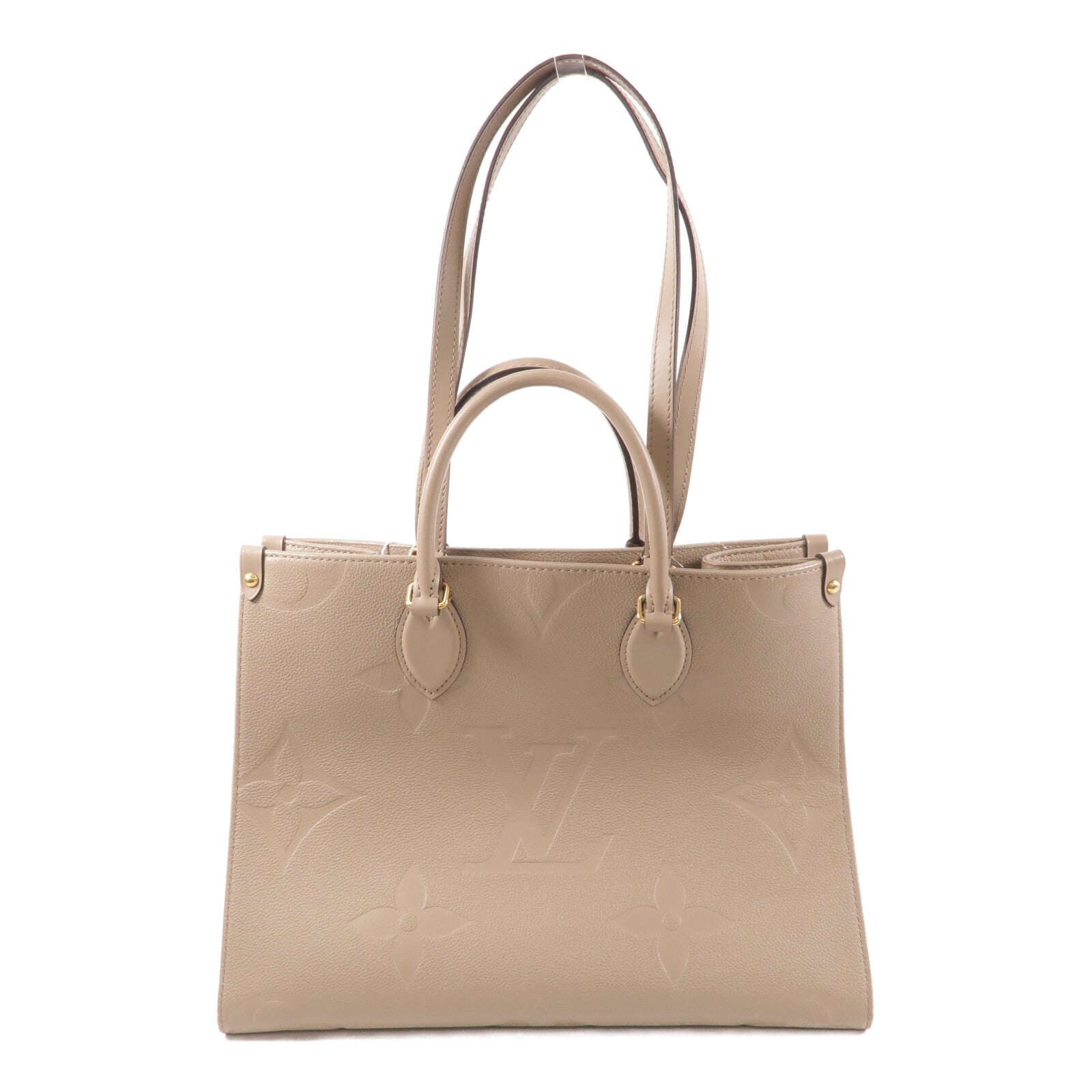 LOUIS VUITTON Monogram Empreinte On The Go MM手挽肩背兩用袋
