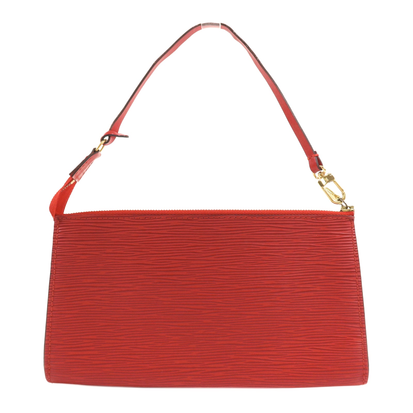 LOUIS VUITTON Epi Pochette Accessories金扣手挽袋