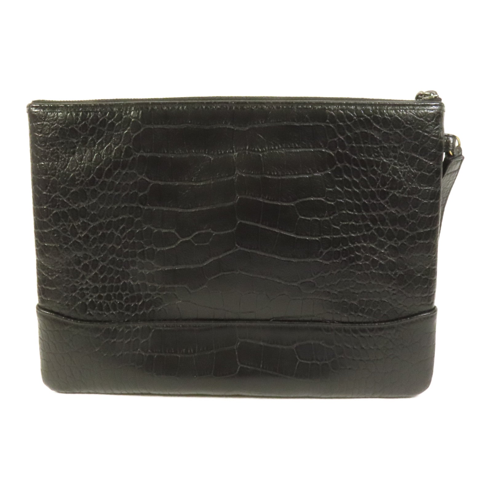 CHANEL 牛皮皮革Pouch金扣手拿包