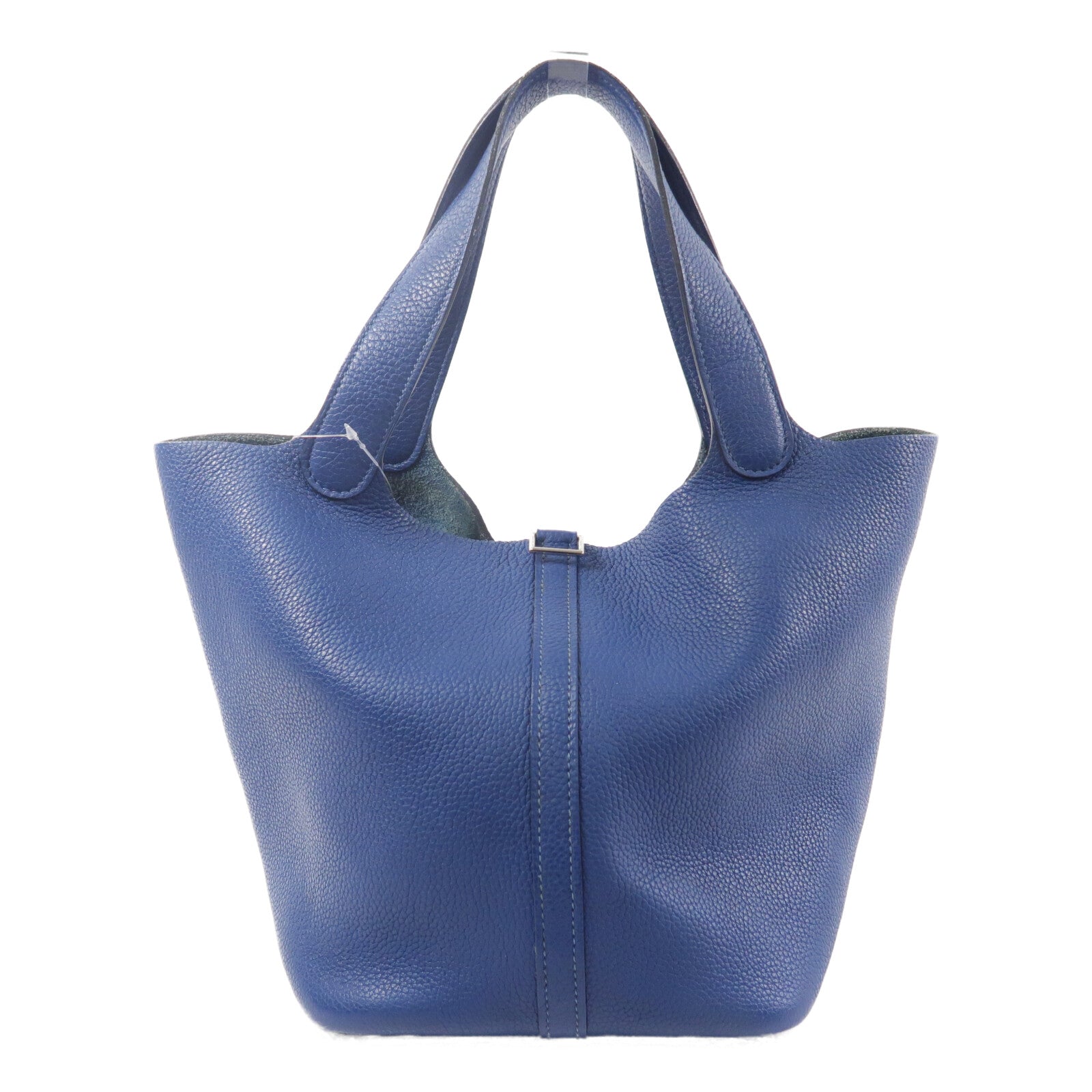 HERMES Maurice皮革Picotin MM手挽袋Deep Blue