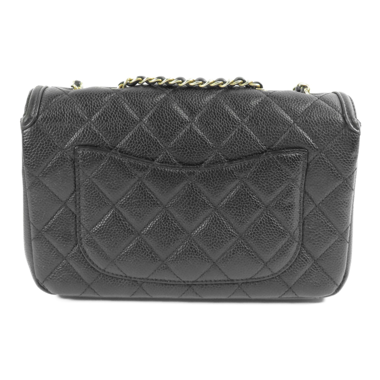 CHANEL 牛皮皮革CC Filigree金扣肩背袋