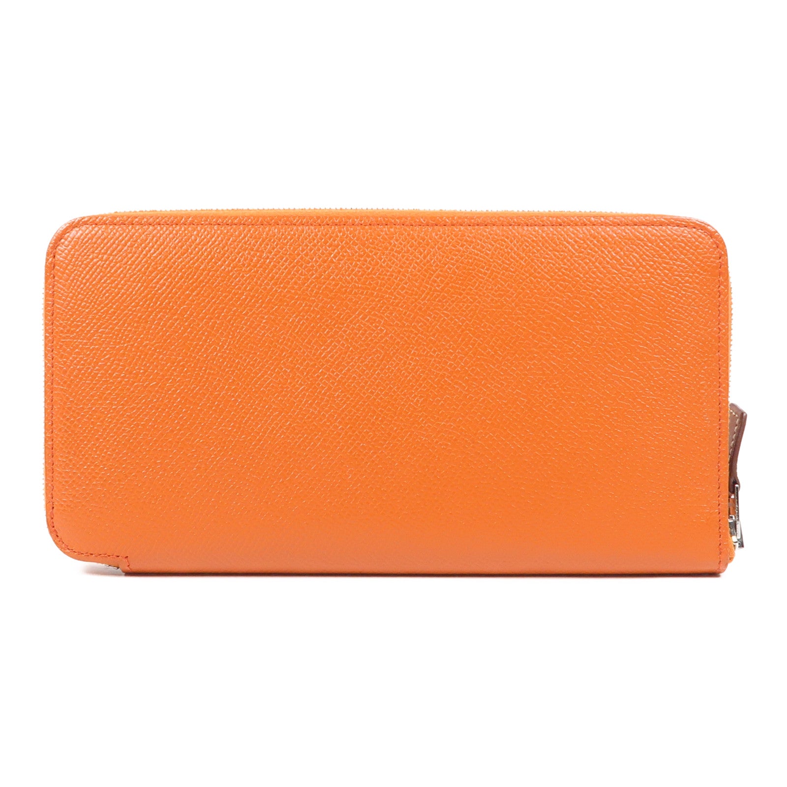 HERMES Epsom皮革Silk In Long Wallet銀扣長錢包6C Cuivre