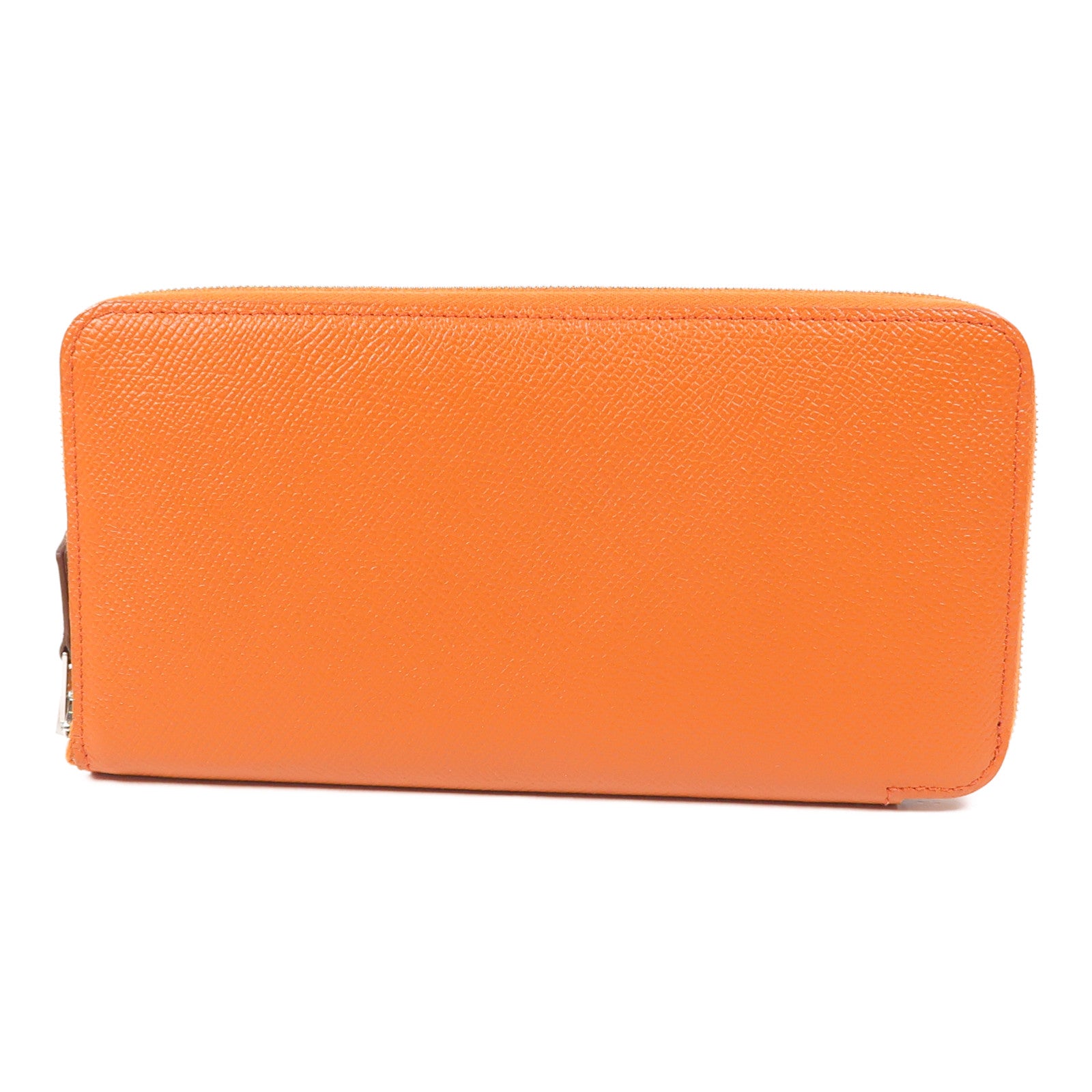 HERMES Epsom皮革Silk In Long Wallet銀扣長錢包6C Cuivre