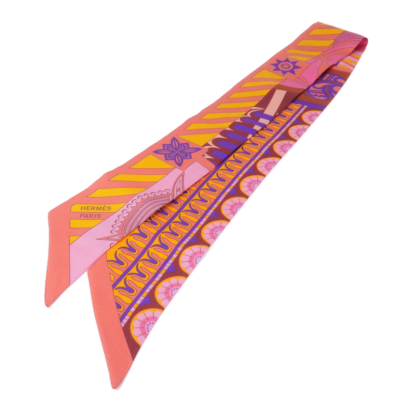 HERMES 絲質Twilly絲巾