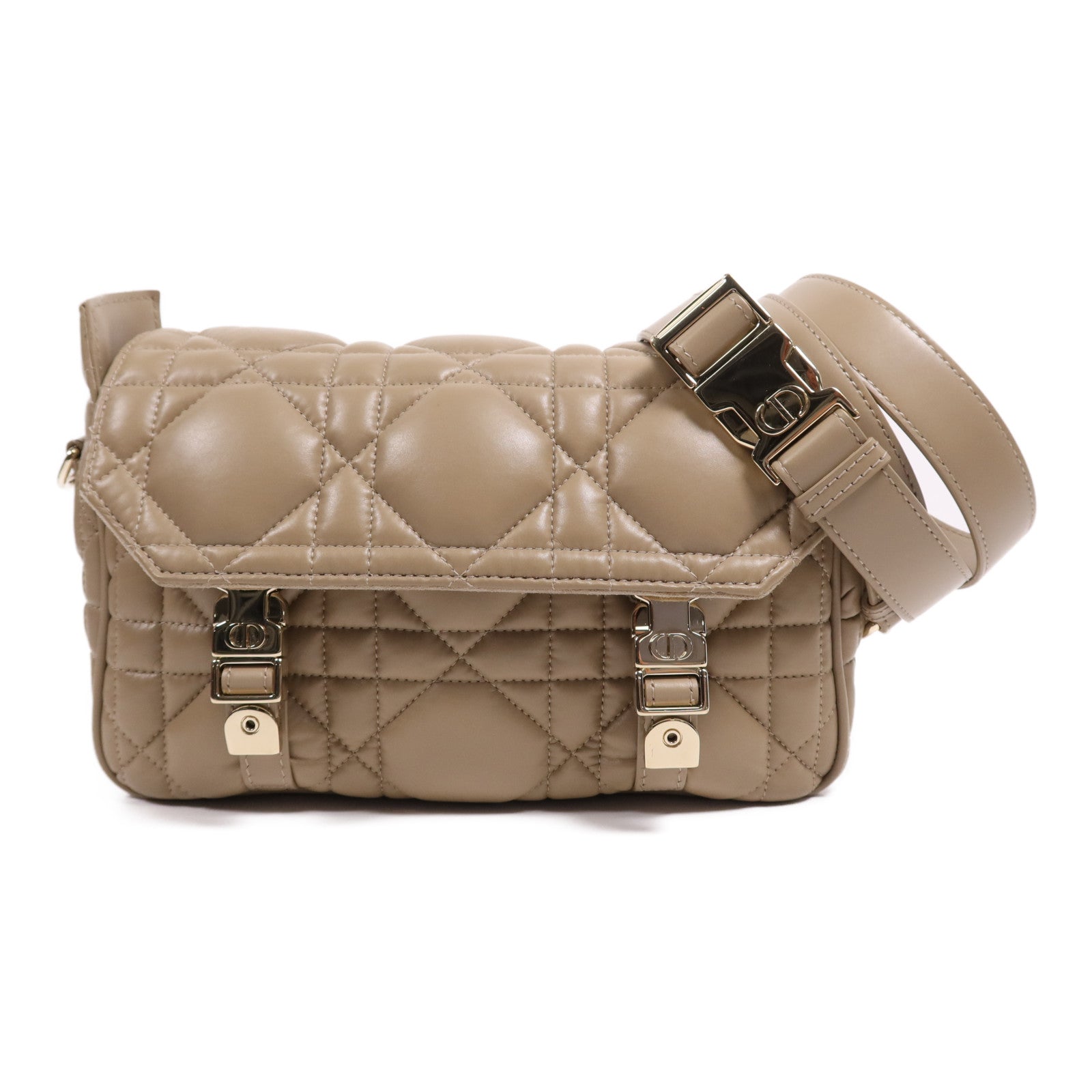 Dior 牛皮皮革DiorCamp金扣肩背袋