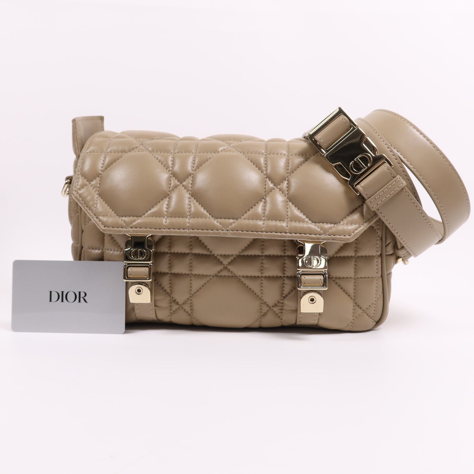 Dior 牛皮皮革DiorCamp金扣肩背袋