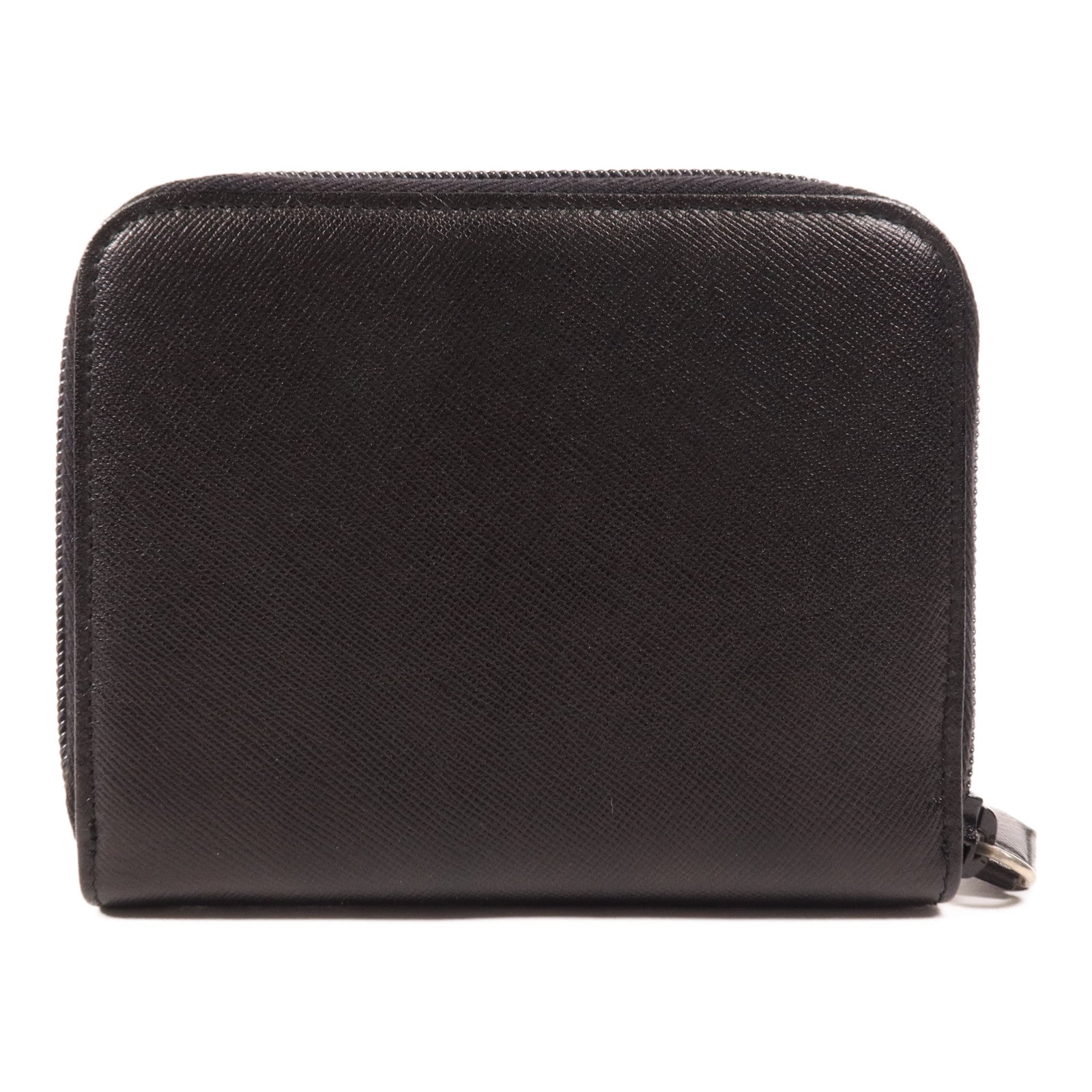 PRADA 牛皮皮革Zipped Wallet銀扣錢包