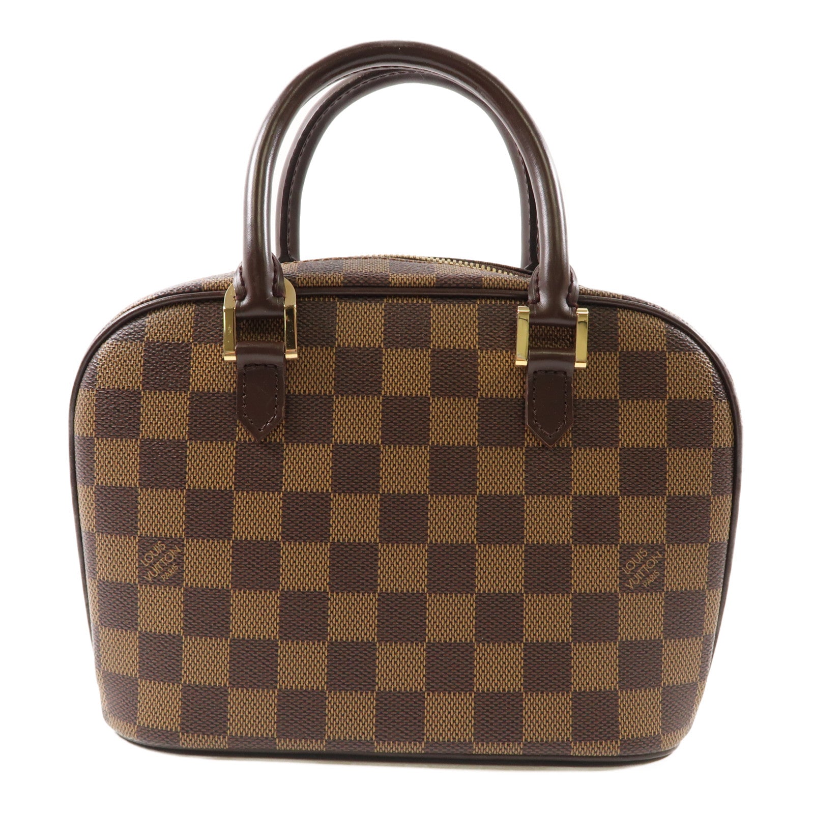 LOUIS VUITTON Damier Sarria Mini金扣手挽袋啡色
