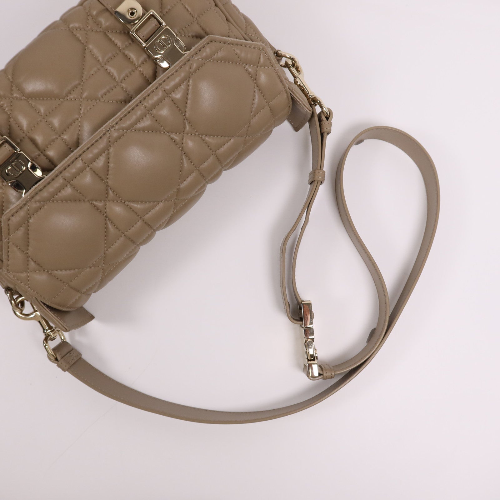 Dior 牛皮皮革DiorCamp金扣肩背袋