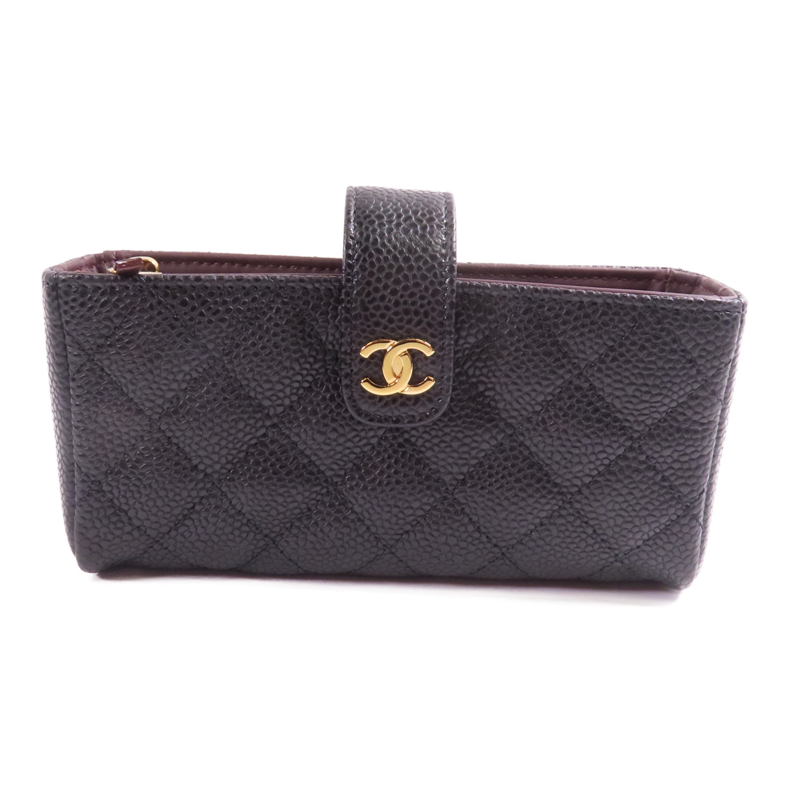 CHANEL 牛皮皮革Clutch金扣手拿包