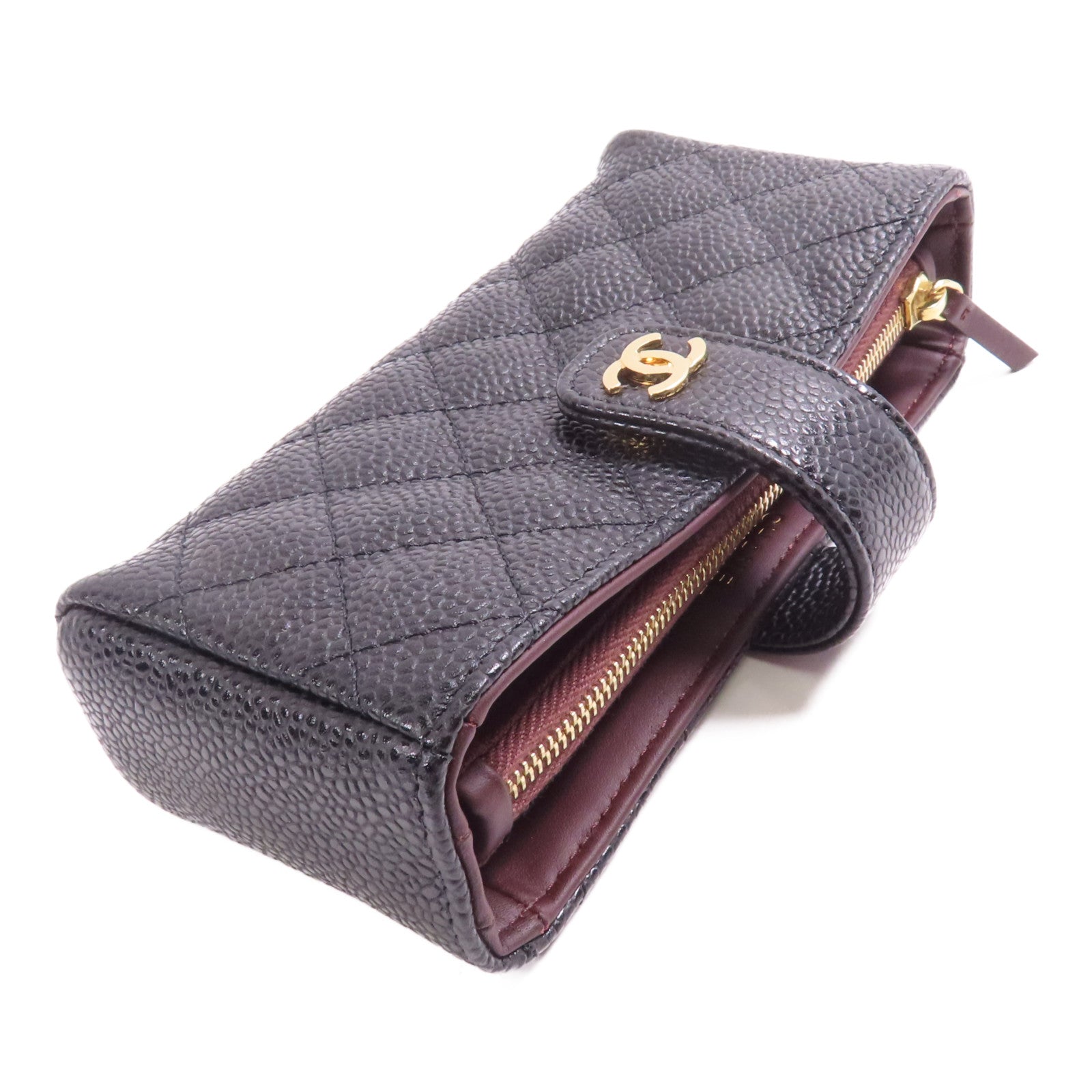 CHANEL 牛皮皮革Clutch金扣手拿包