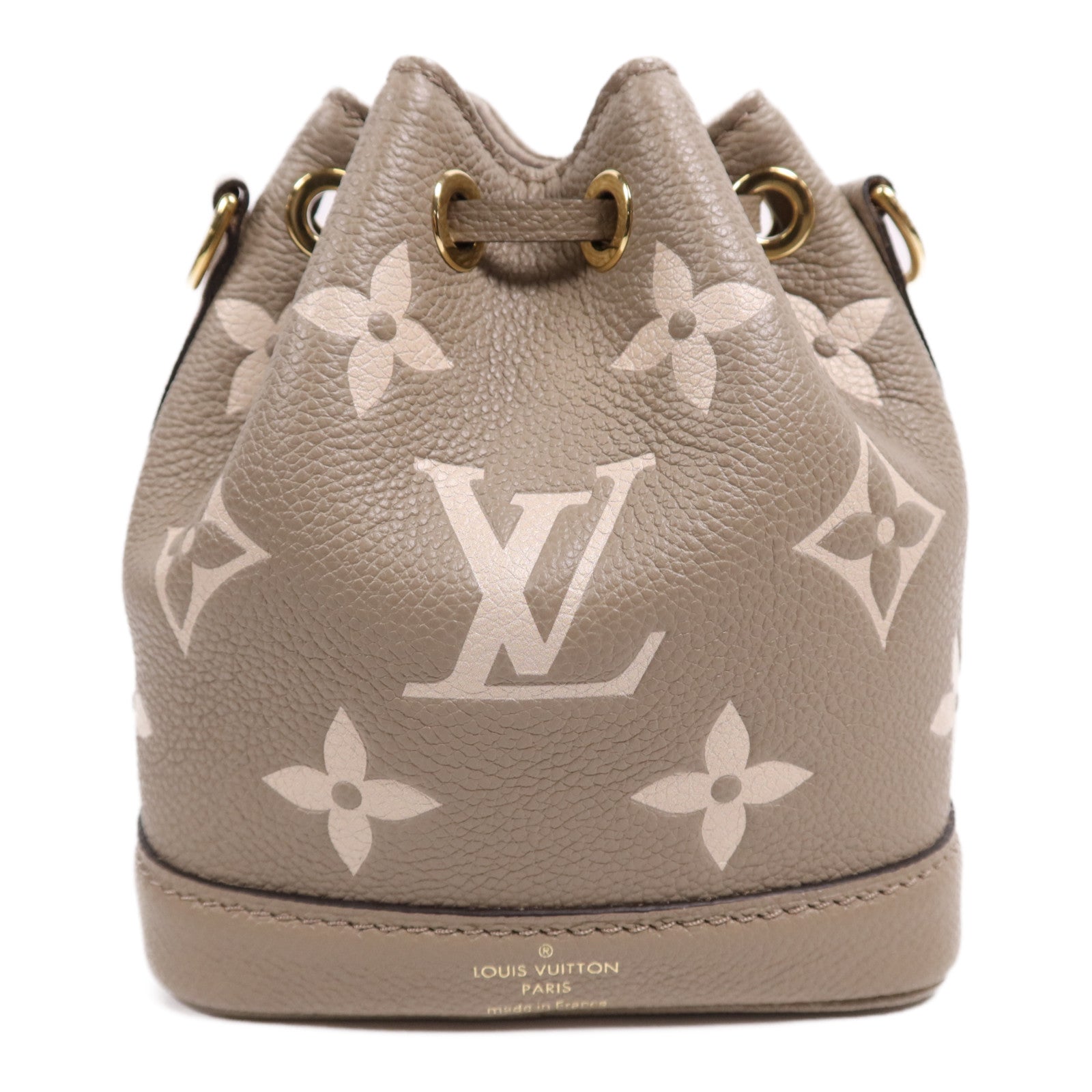 LOUIS VUITTON Monogram Empreinte Nano Noe金扣手挽肩背兩用袋