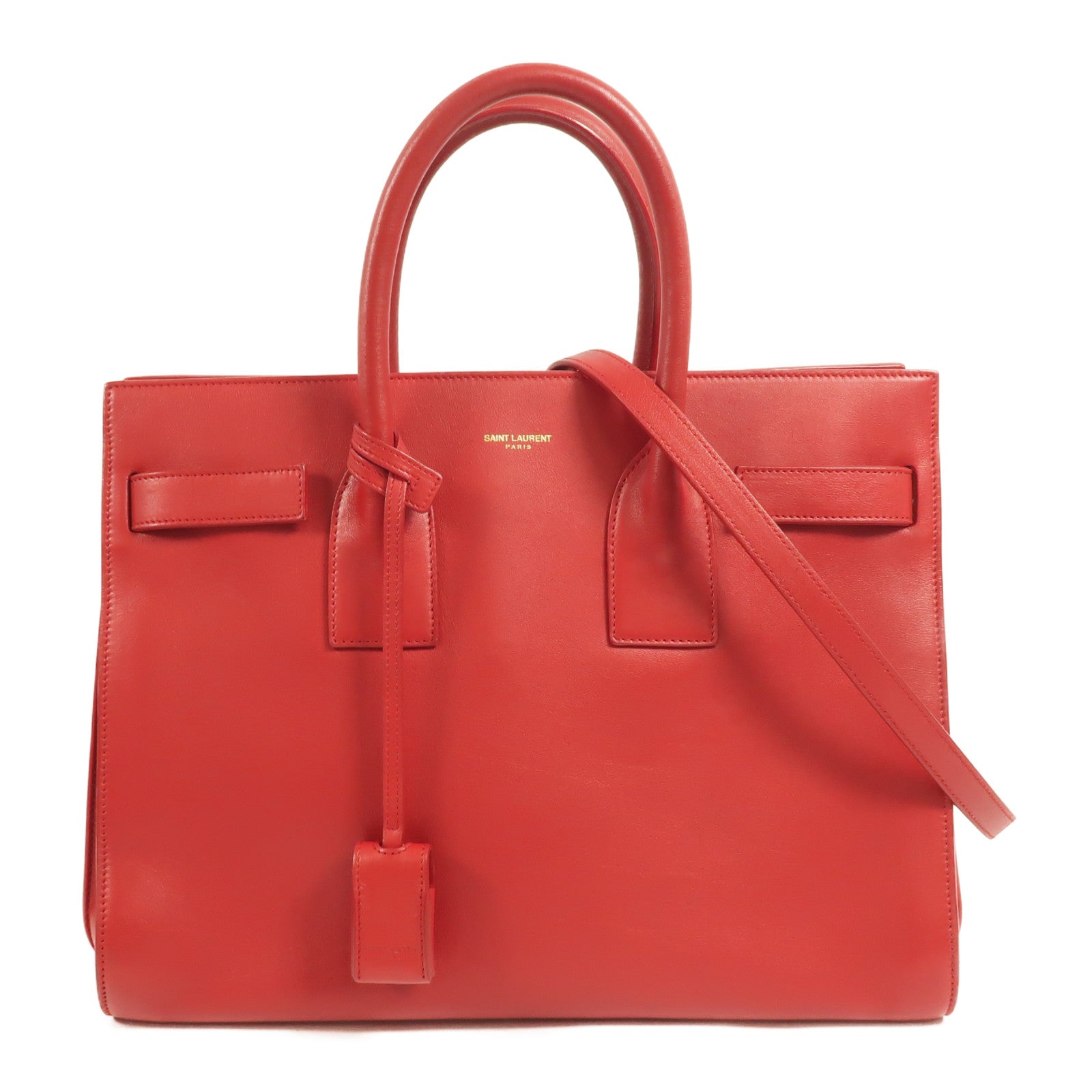 SAINT LAURENT 牛皮皮革Sac De Jour手挽肩背兩用袋