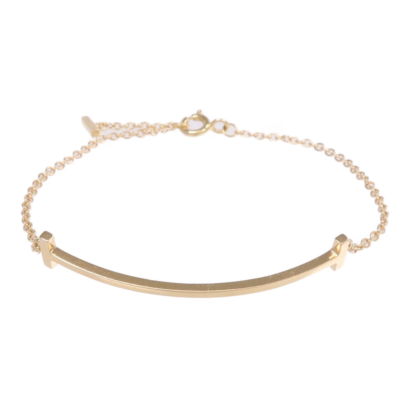 TIFFANY&CO 18K玫瑰金T Smile Bracelet手鏈