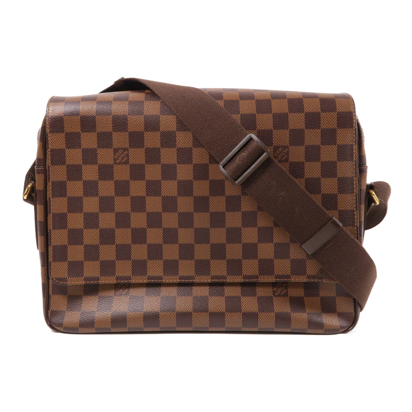 LOUIS VUITTON LV GHW Shelton MM Shoulder Bag N41149 Damier Ebene Brown