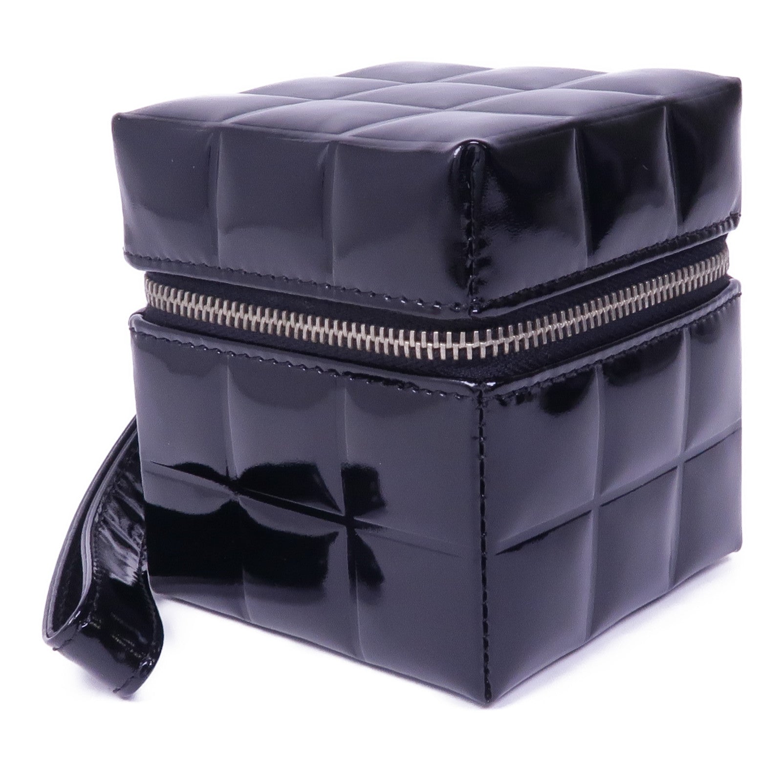 CHANEL 漆皮皮革Clutch Bag銀扣手挽袋