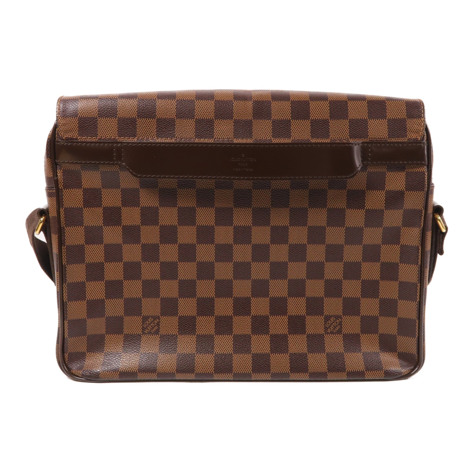 LOUIS VUITTON LV GHW Shelton MM Shoulder Bag N41149 Damier Ebene Brown