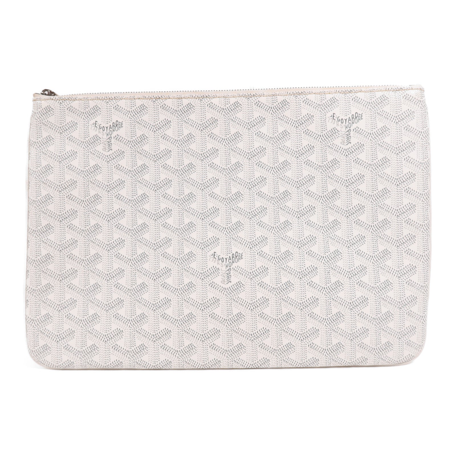 GOYARD 塗層帆布Clutch銀扣手拿包