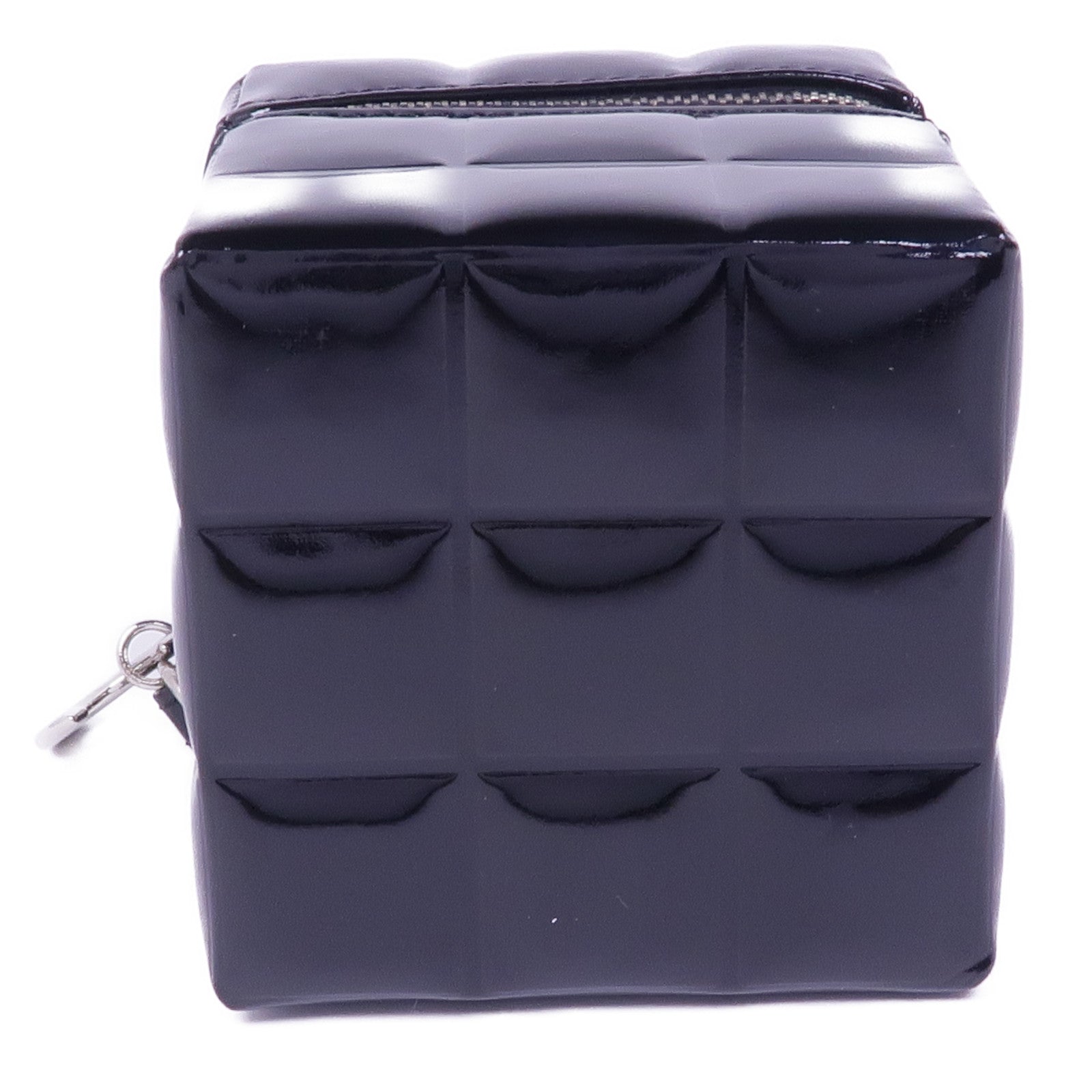 CHANEL 漆皮皮革Clutch Bag銀扣手挽袋