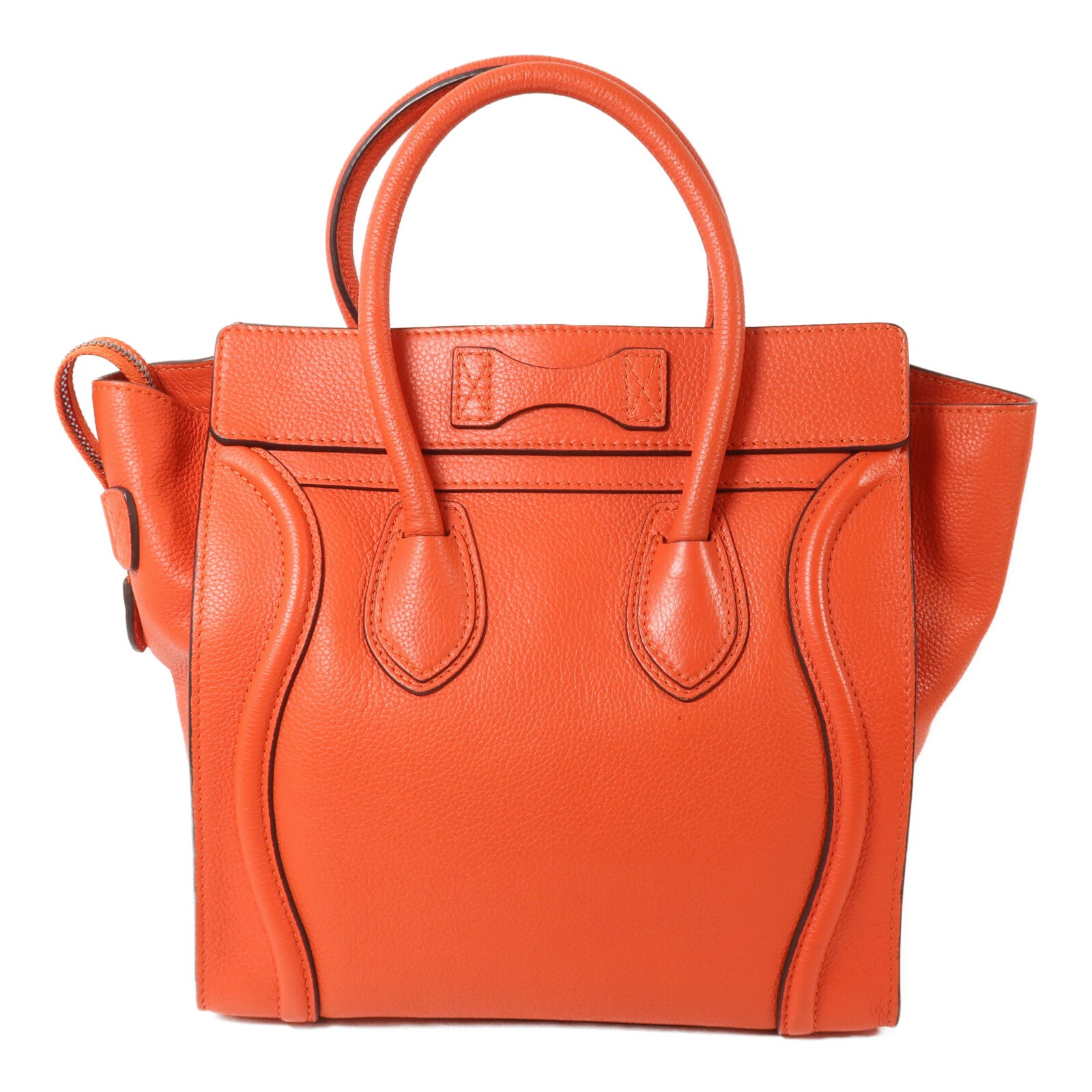 CELINE 牛皮皮革Micro Luggage手挽袋