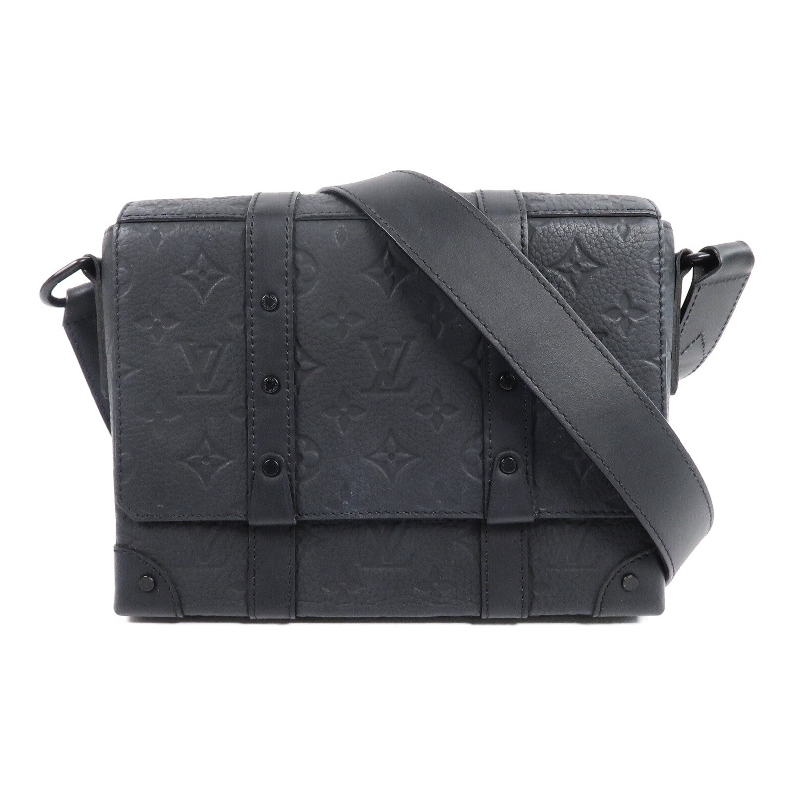 LOUIS VUITTON Monogram Taurillon Trunk Messenger Bag肩背袋