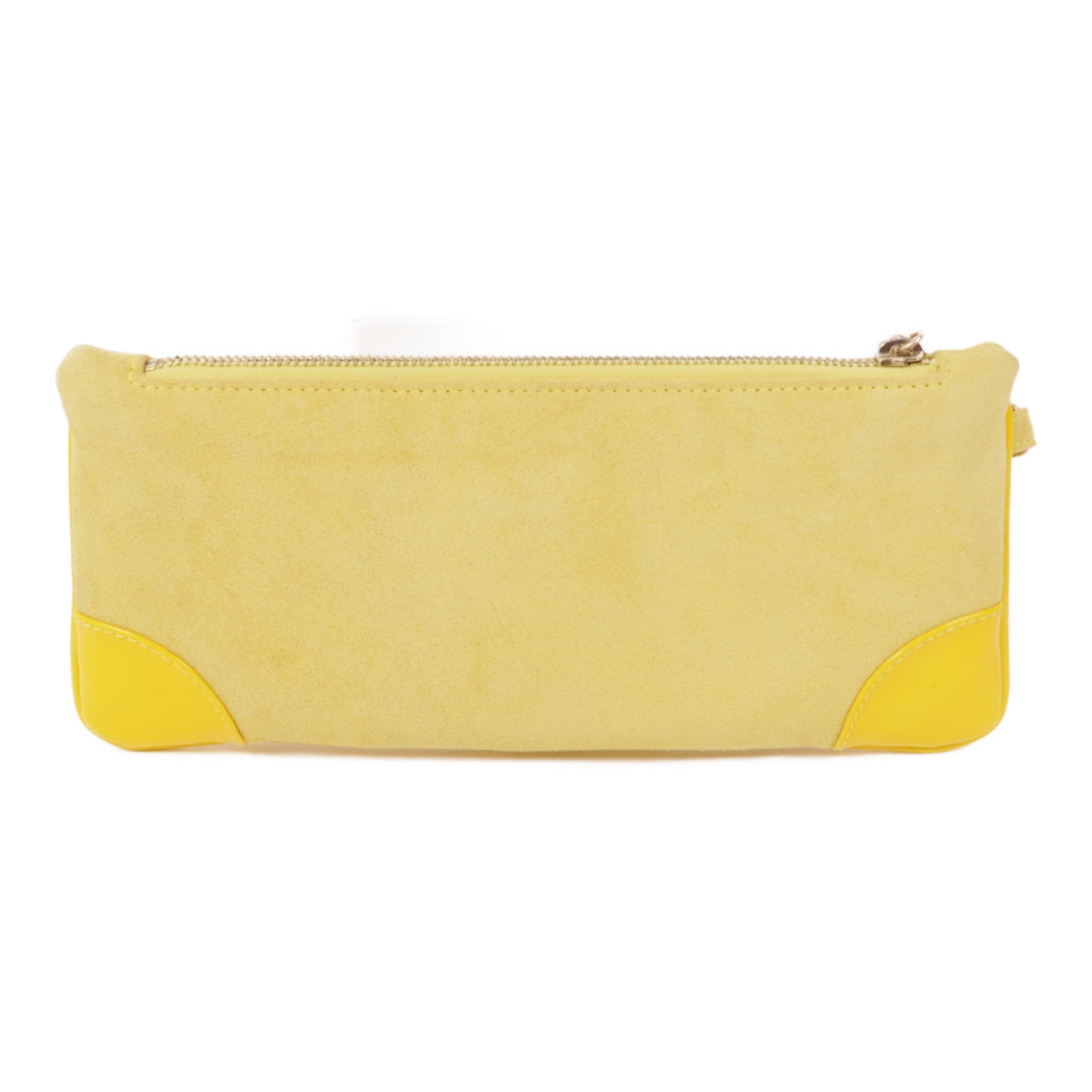 CHANEL 麂皮皮革Clutch Bag金扣手拿包