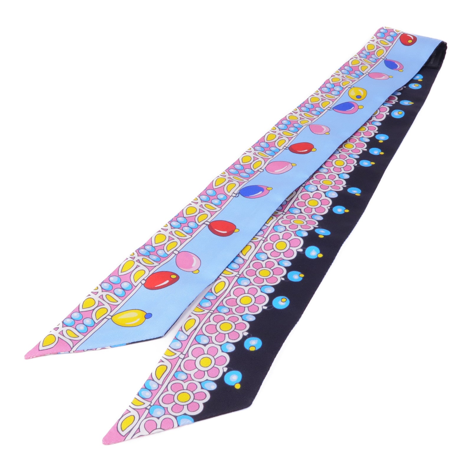 HERMES 絲質Twilly絲巾