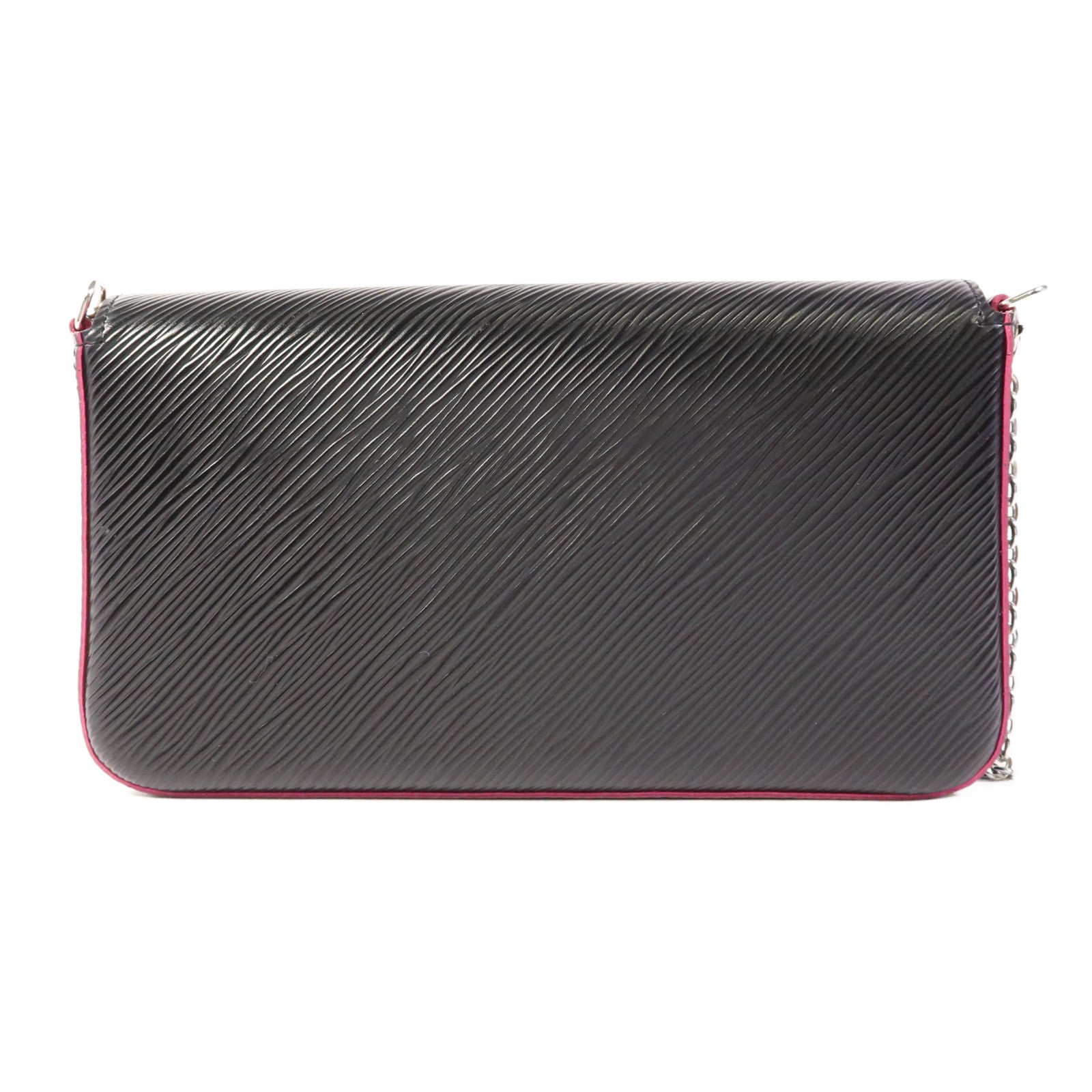 LOUIS VUITTON Epi Pochette Felicie銀扣鏈帶肩背袋