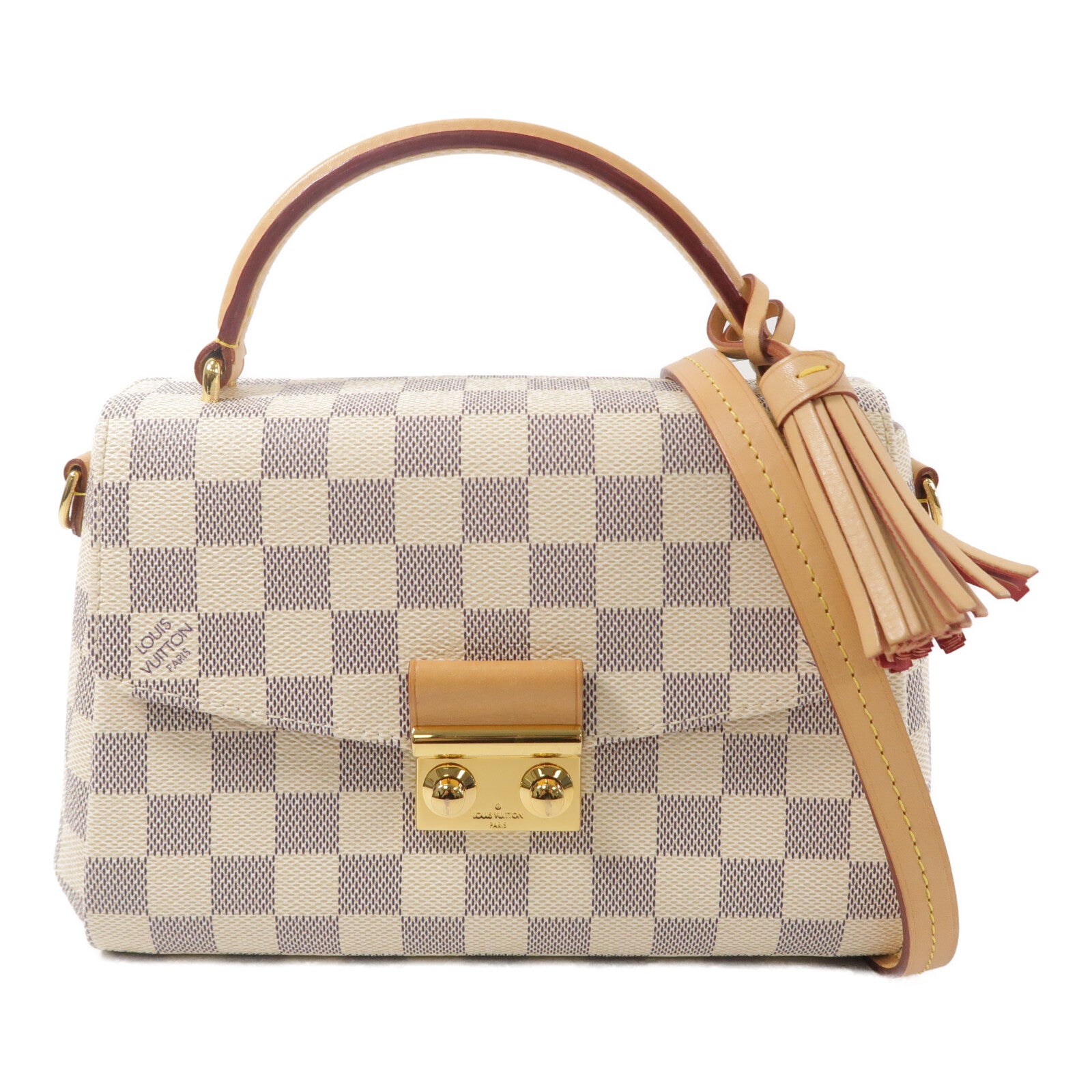 LOUIS VUITTON Damier Azur Croisette手挽肩背兩用袋