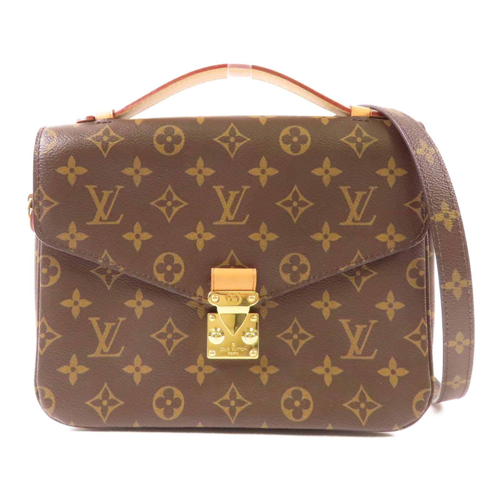 LOUIS VUITTON LV GHW Pochette Metis MM 2 Way Bag M44875 Monogram Brown