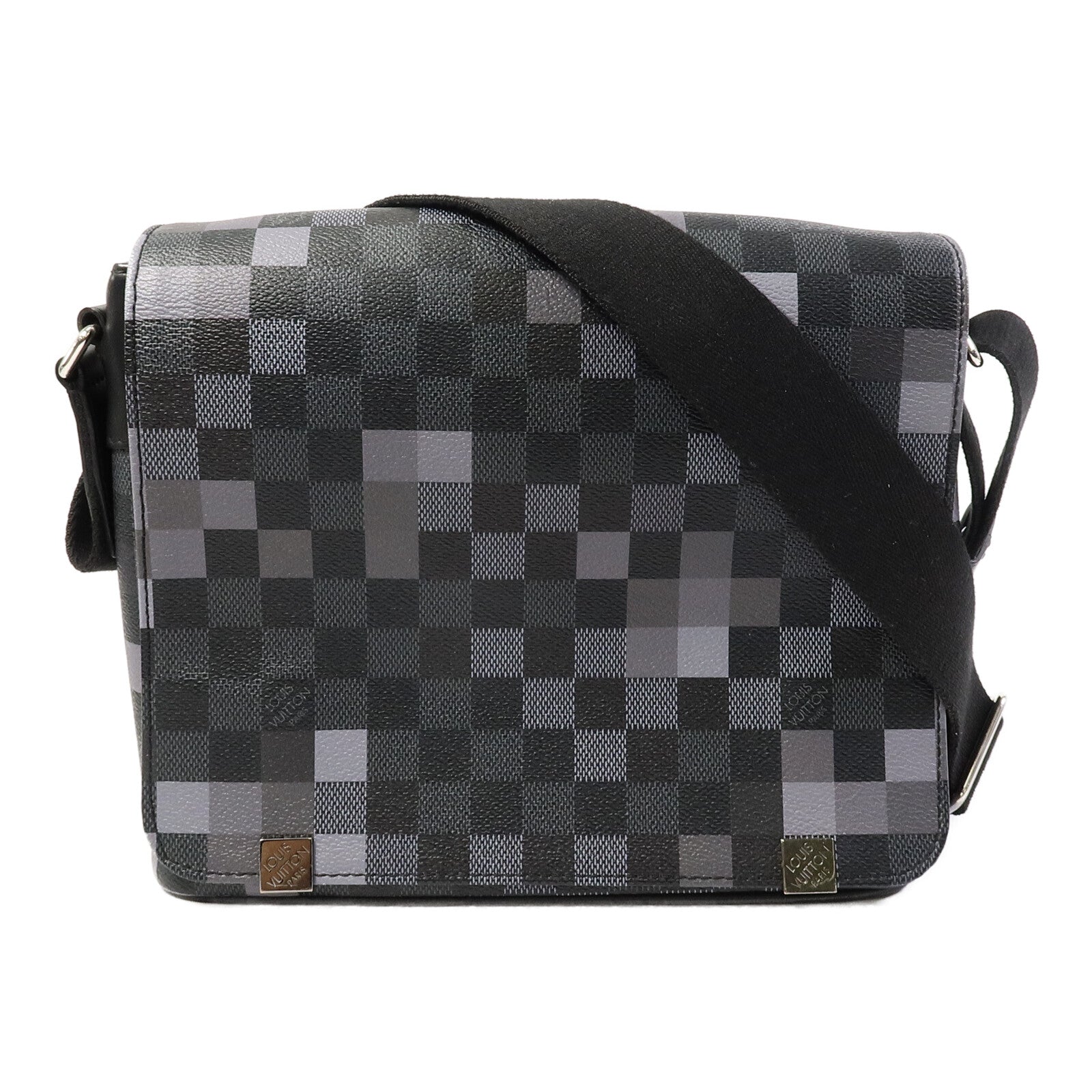 LOUIS VUITTON Damier Graphite Pixel District PM肩背袋