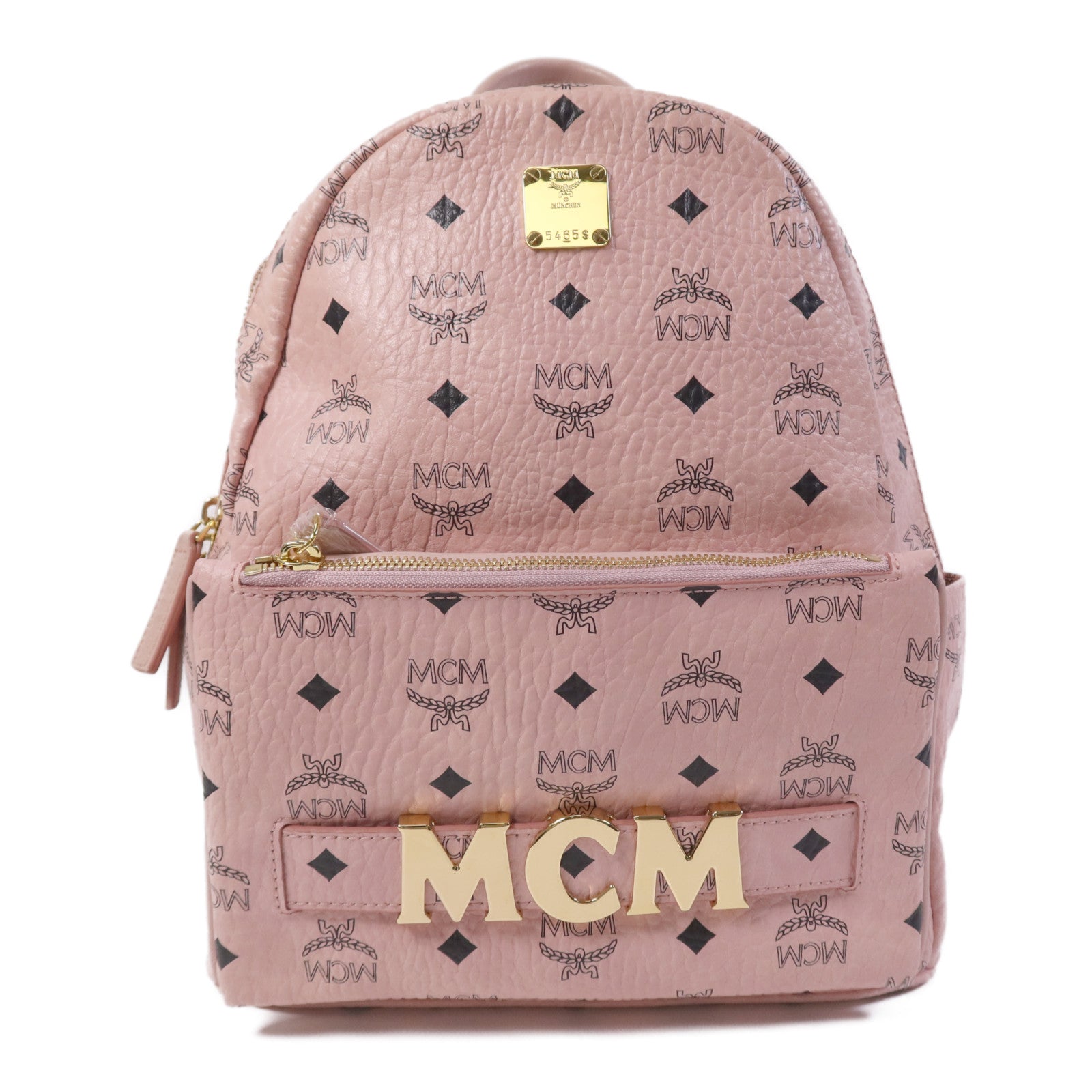 MCM 塗層帆布BackPack金扣背包