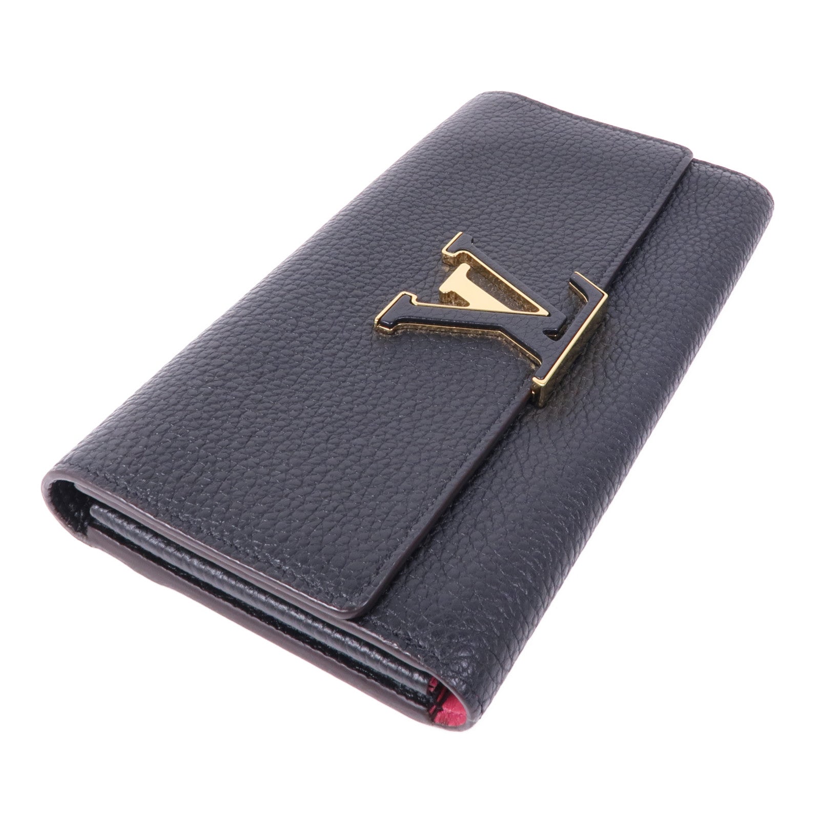 LOUIS VUITTON 【激減優惠】Taurillon Capucines金扣長錢包