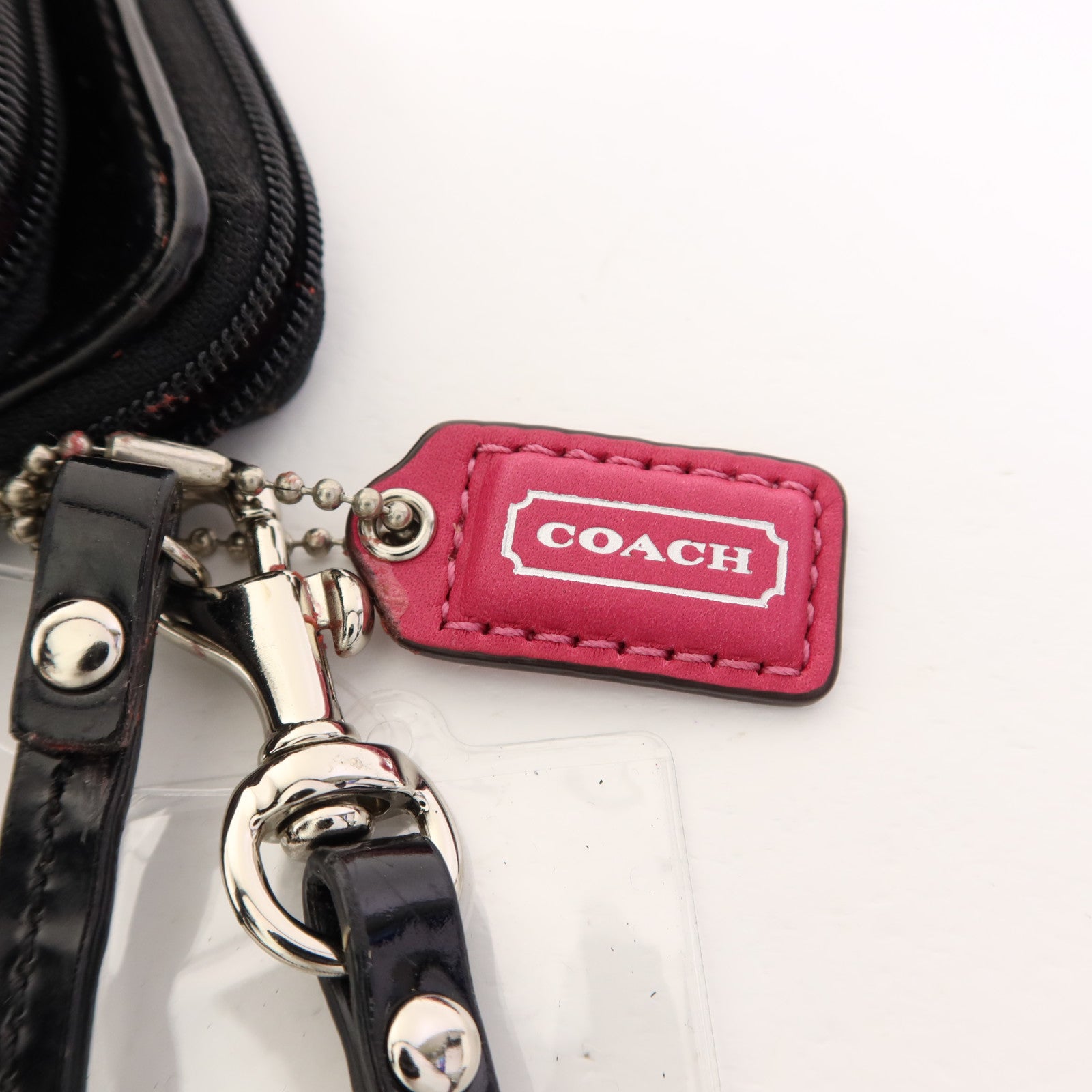 COACH 帆布Pouch wallet銀扣長錢包