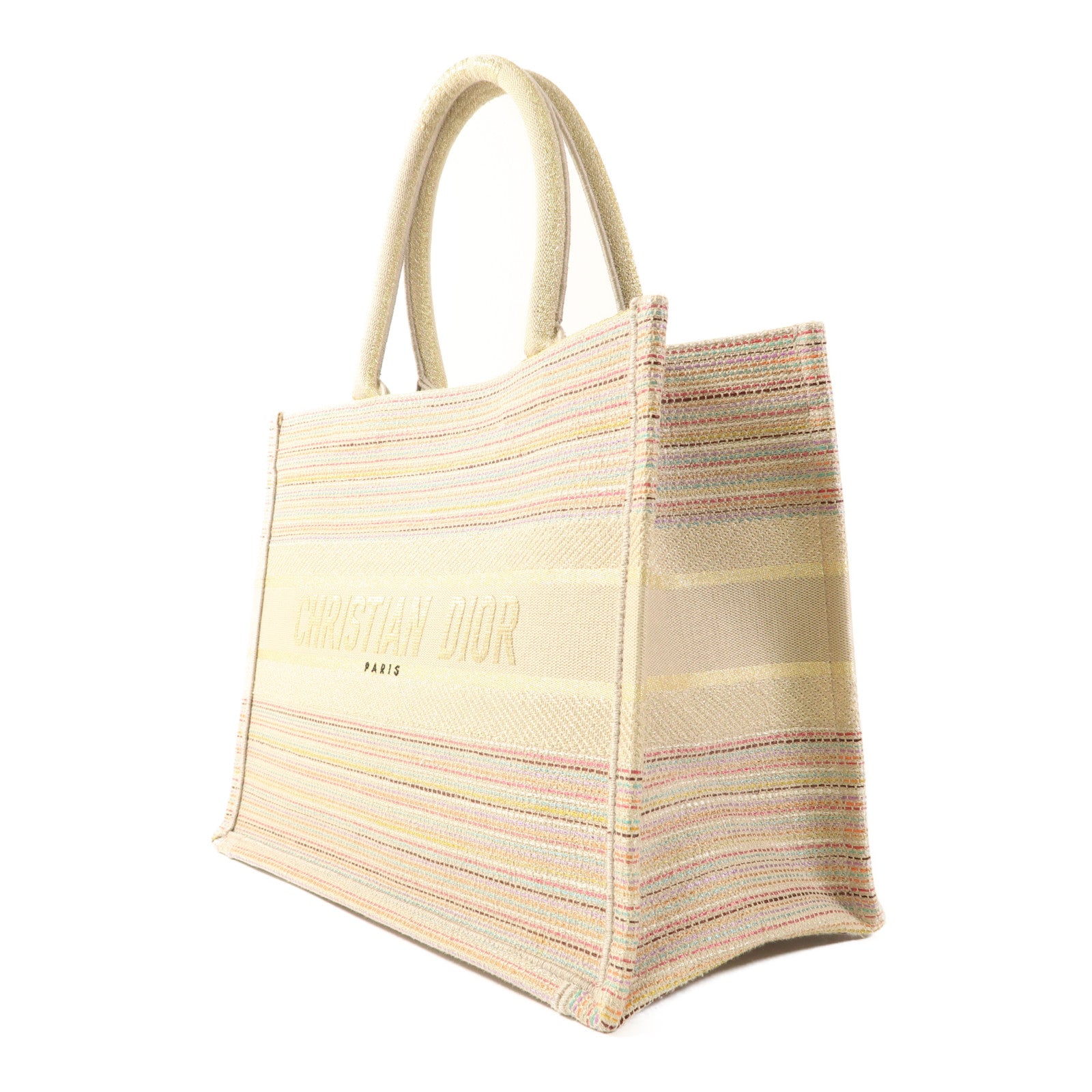 Dior CD Book Totebag Canvas Gold