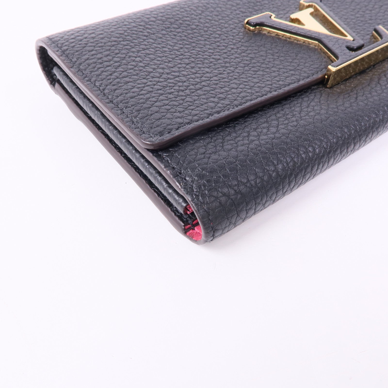 LOUIS VUITTON 【激減優惠】Taurillon Capucines金扣長錢包