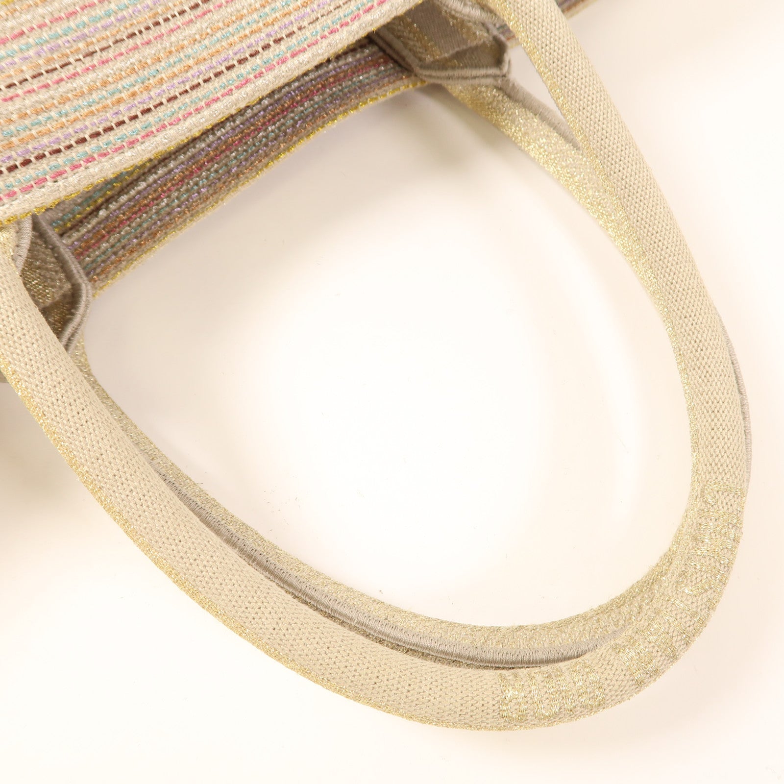 Dior CD Book Totebag Canvas Gold