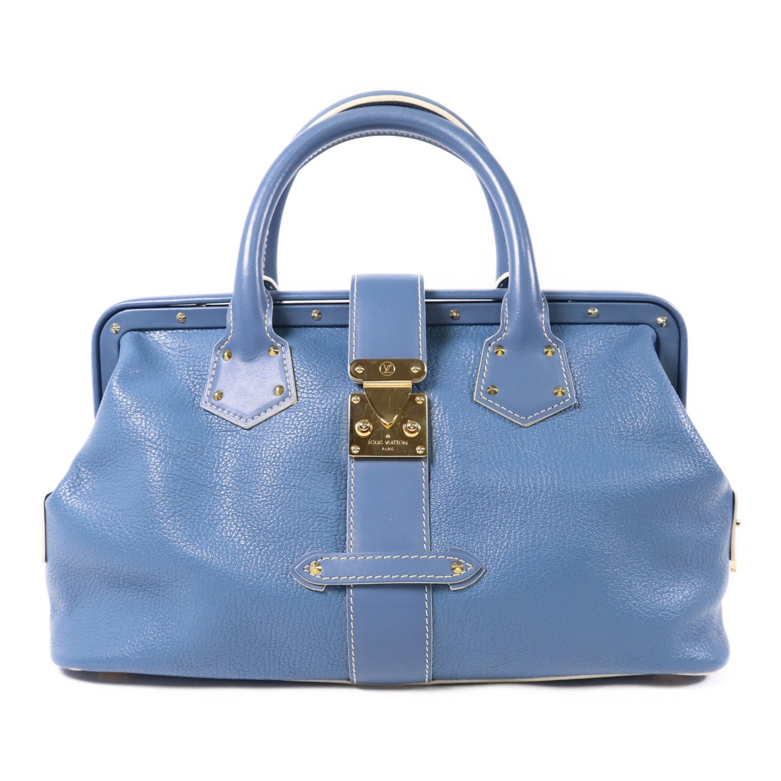 LOUIS VUITTON Suhali Angenieux PM金扣手挽袋