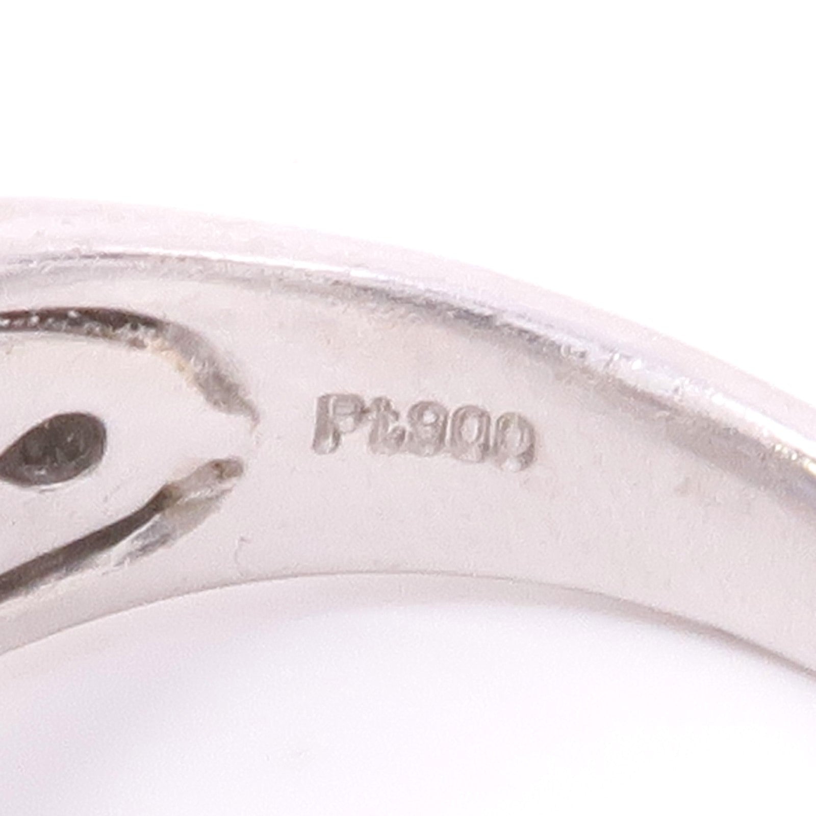 JEWELRY PT900鉑金Sapphire/Diamond Ring藍寶石/鑽石US#6.75