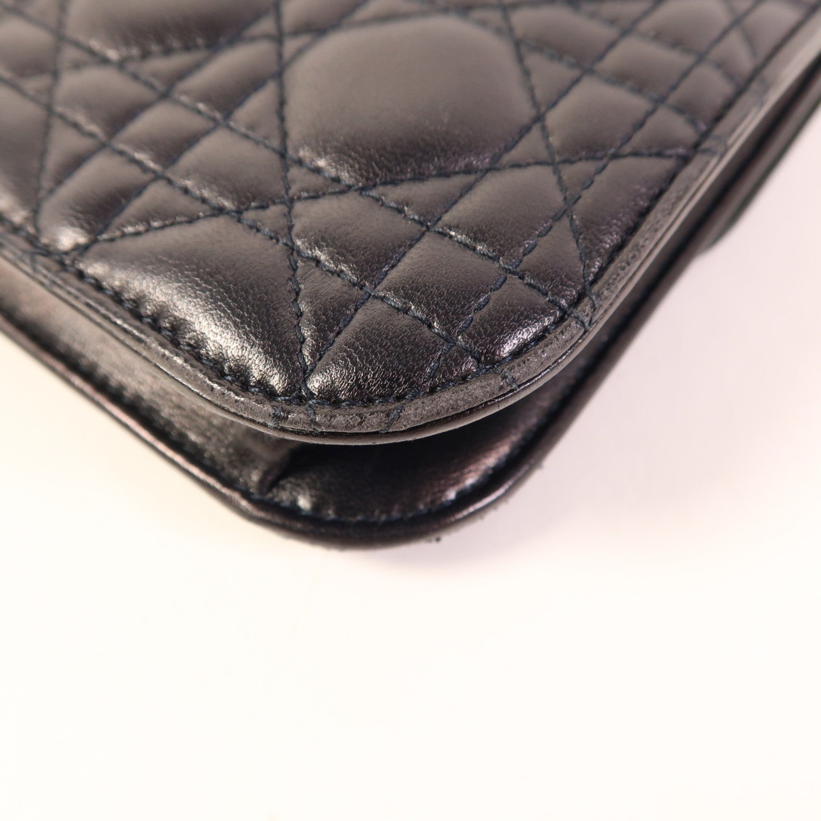 Christian Dior 牛皮皮革Dior Addict金扣鏈帶