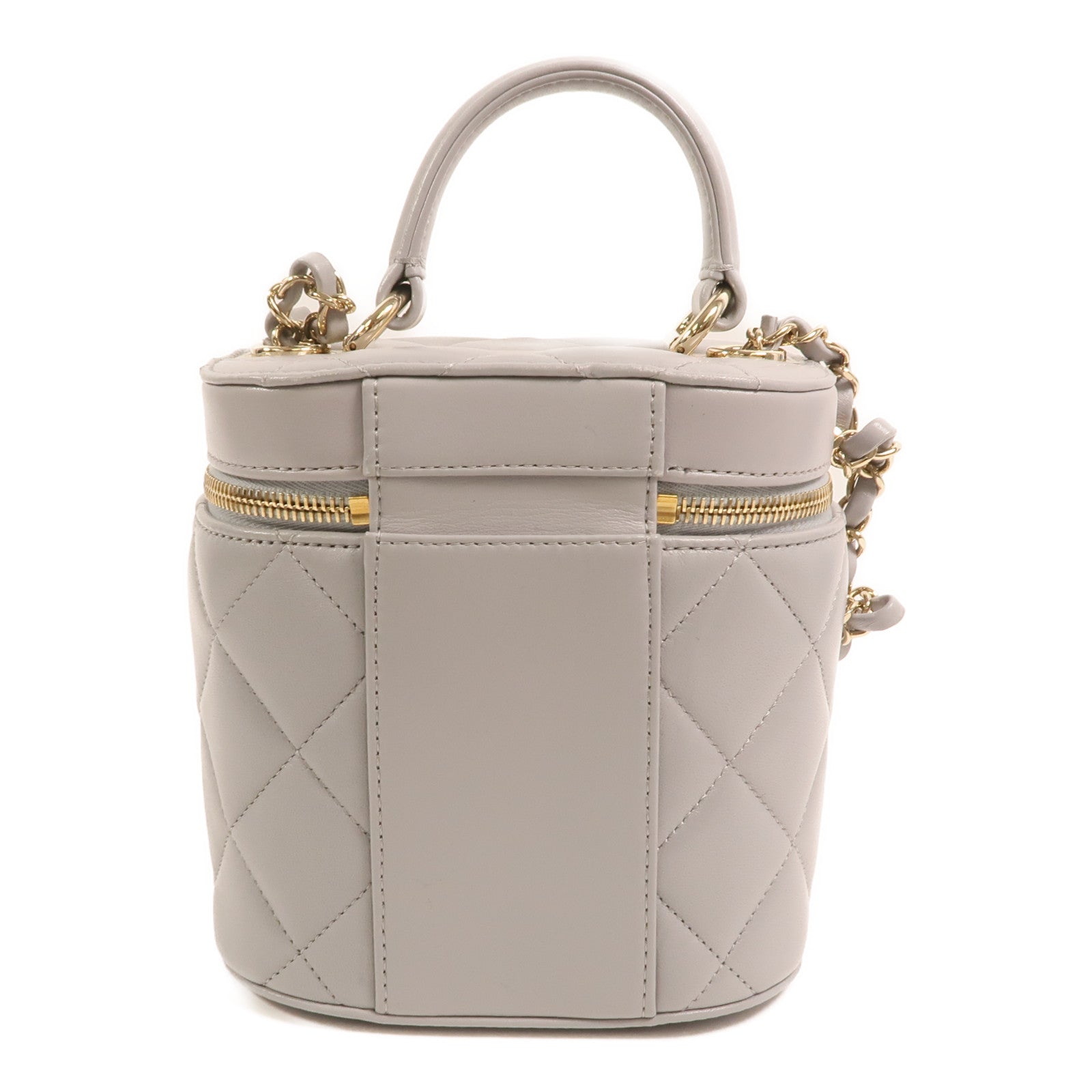 CHANEL 羊皮皮革Trendy CC Vanity Case金扣手挽肩背兩用袋
