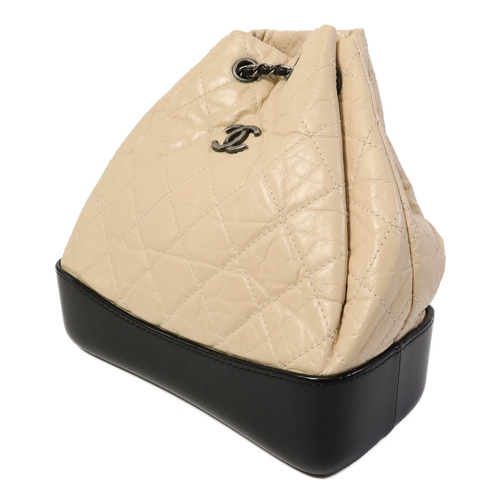 CHANEL 牛皮皮革Gabrielle BackPack鏈帶背包